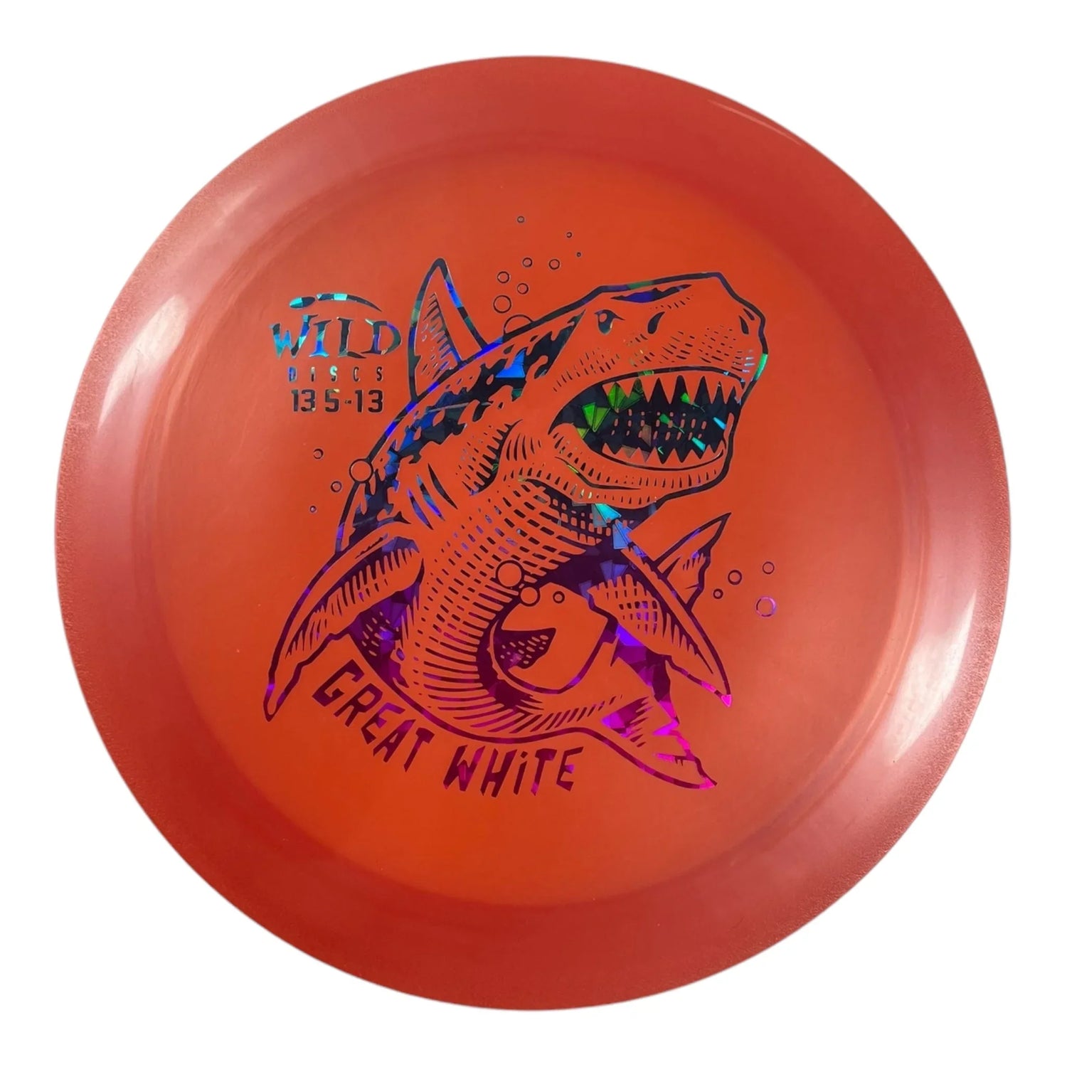 Wild Discs Great White | Lava | Orange/Sunset 174g Disc Golf