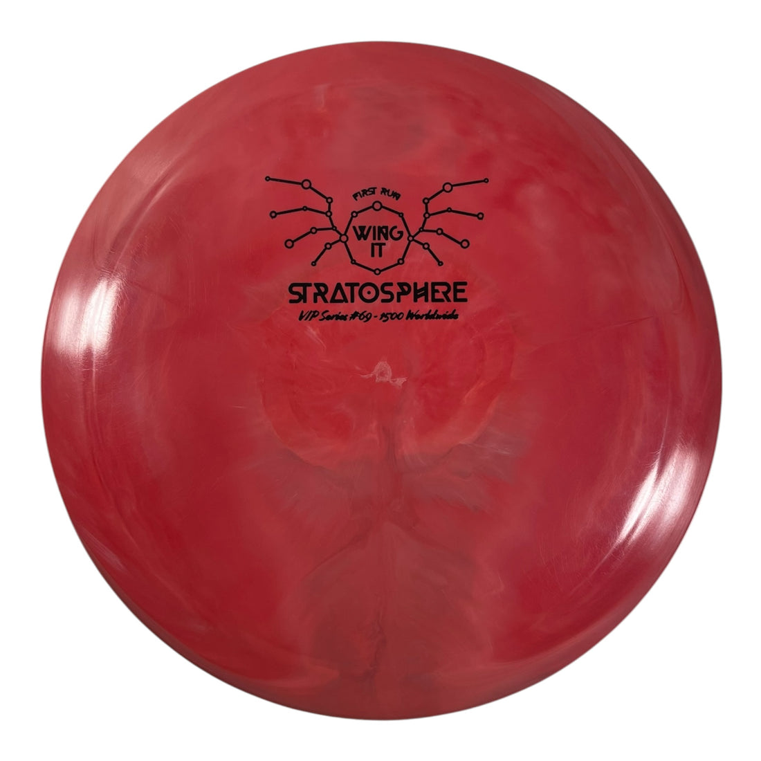 Wing It Disc Golf Stratosphere | Premium Plastic | Pink/Black 171g (VIP Series 