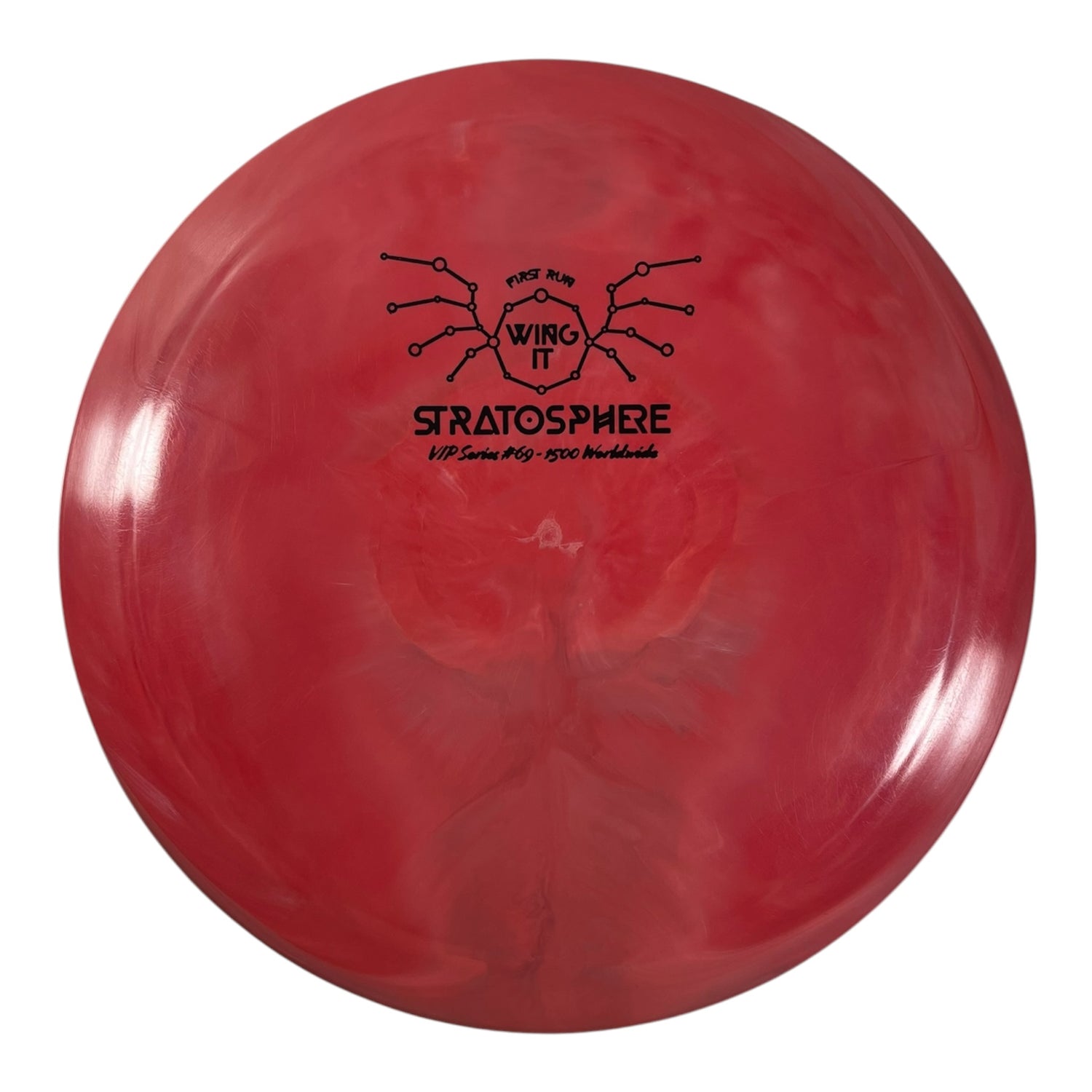 Wing It Disc Golf Stratosphere | Premium Plastic | Pink/Black 171g (VIP Series 