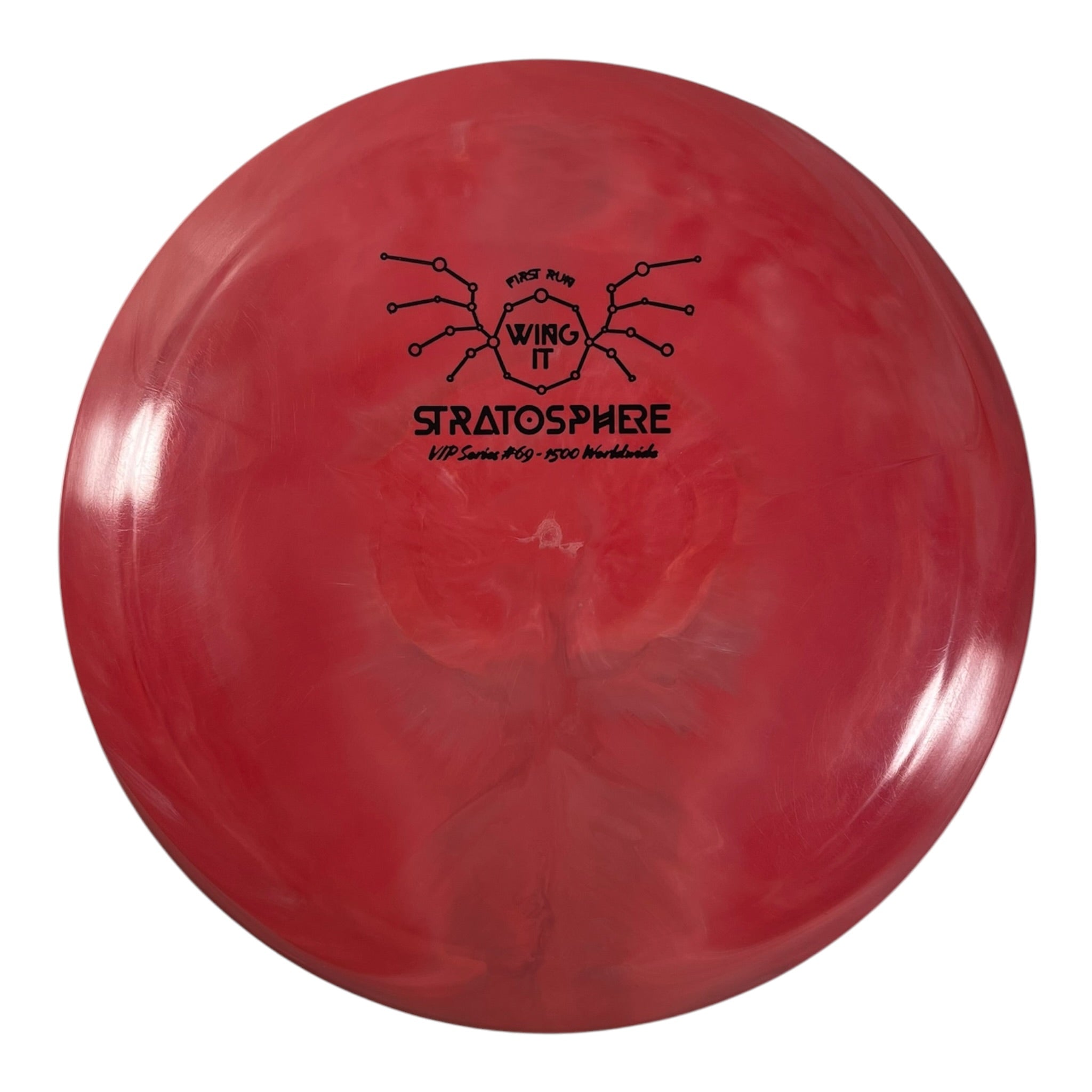 Wing It Disc Golf Stratosphere | Premium Plastic | Pink/Black 171g (VIP Series 