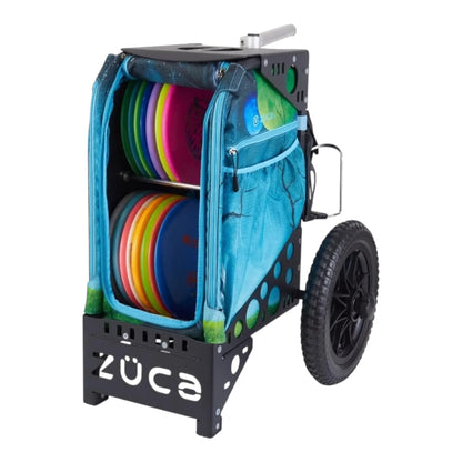 Zuca All-Terrain Cart with Moonlight Mando Bag Disc Golf