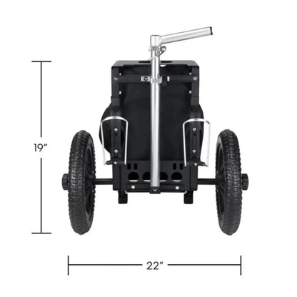 Zuca Compact Disc Golf Cart with Black Bag Disc Golf