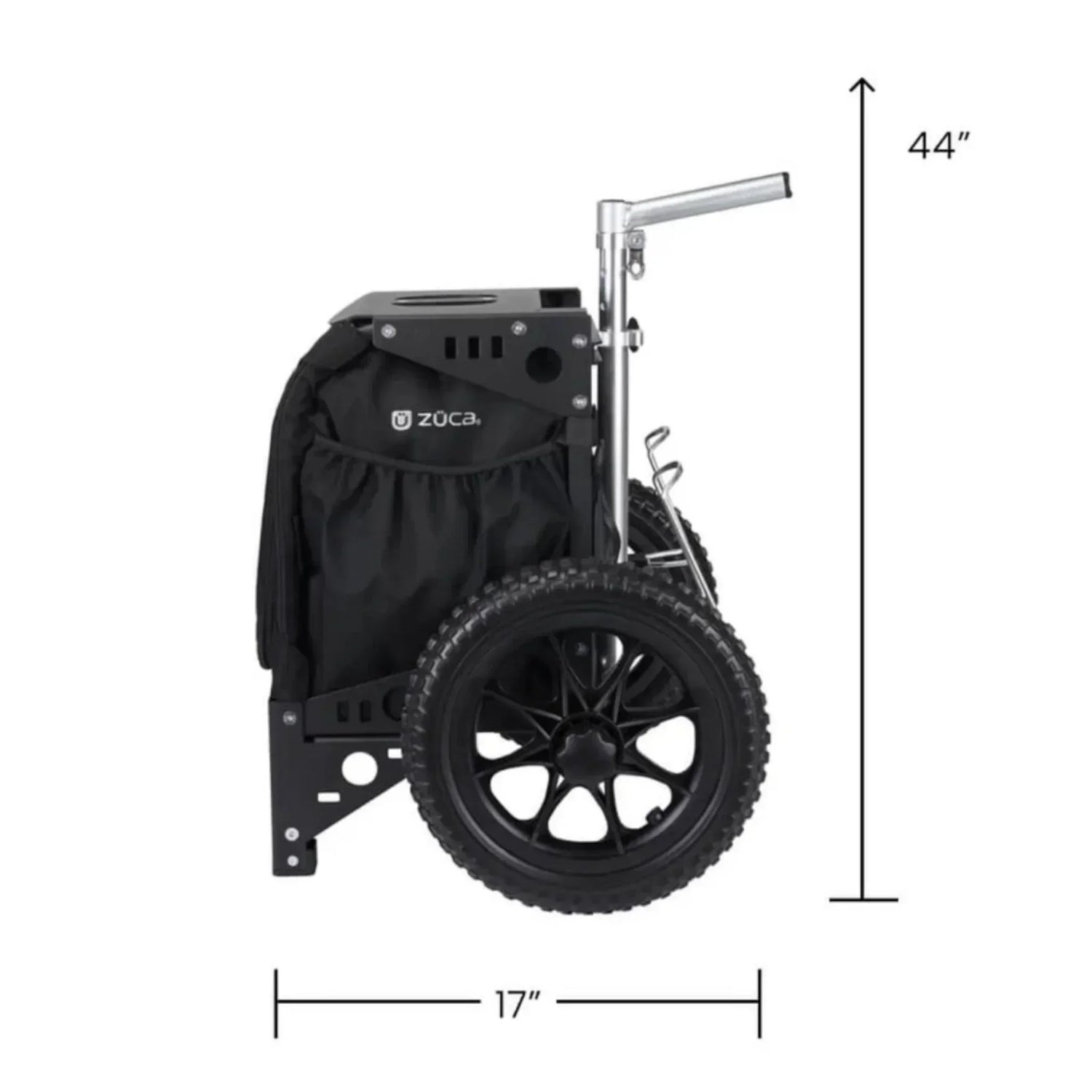 Zuca Compact Disc Golf Cart with Black Bag Disc Golf