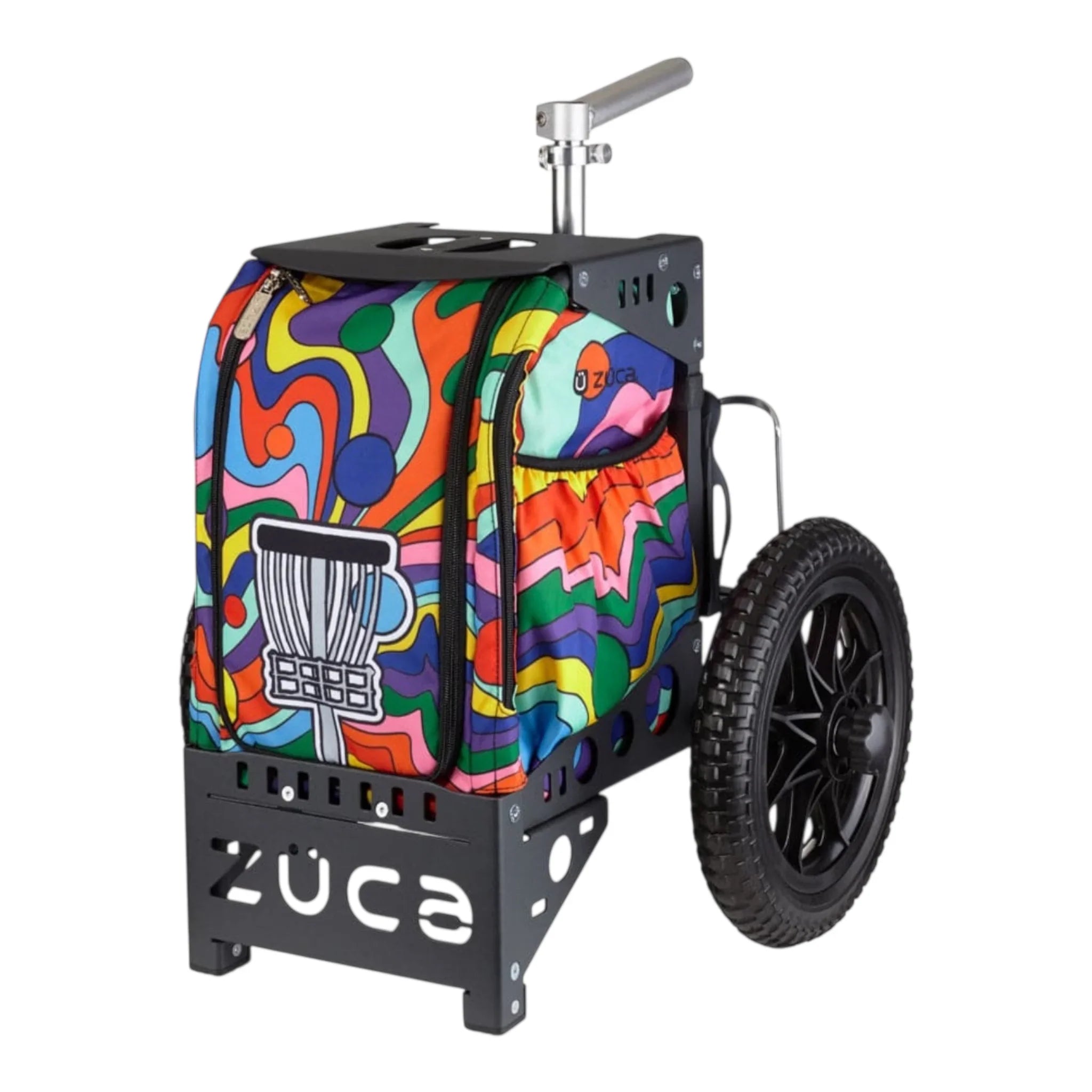 Zuca Compact Disc Golf Cart with Smooth Roller Bag Disc Golf