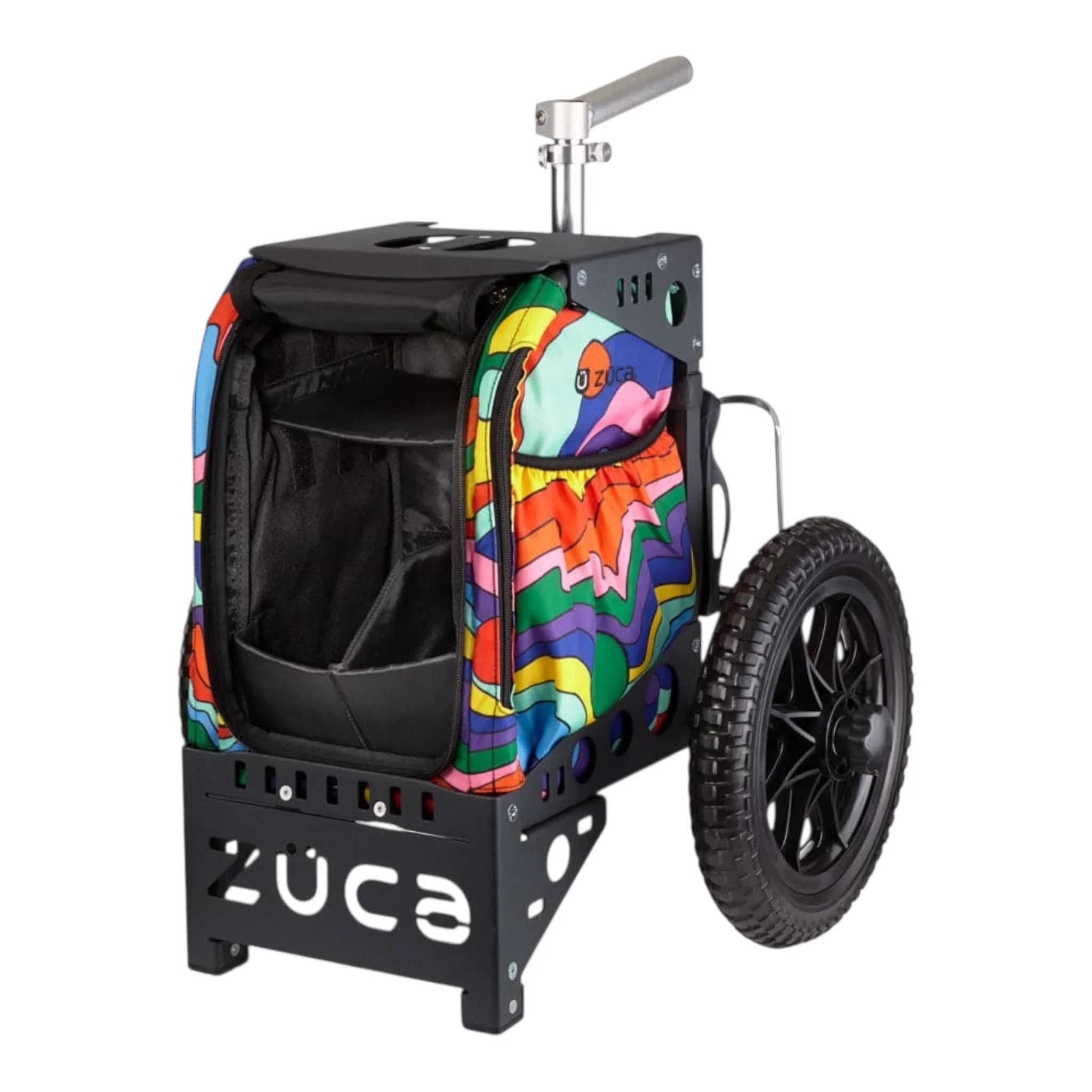 Zuca Compact Disc Golf Cart with Smooth Roller Bag Disc Golf