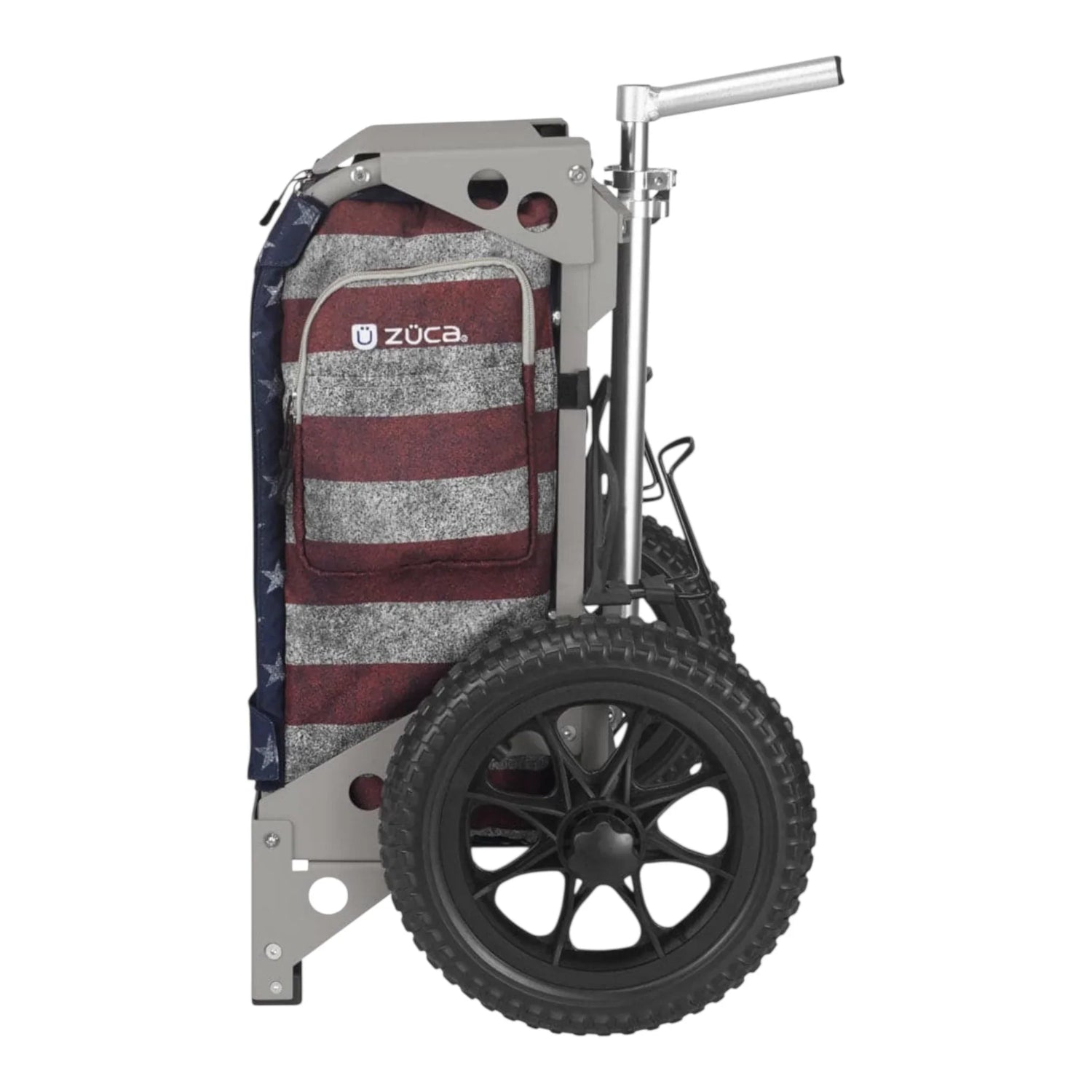 Zuca Trekker Disc Golf Cart with Old Glory Bag Disc Golf