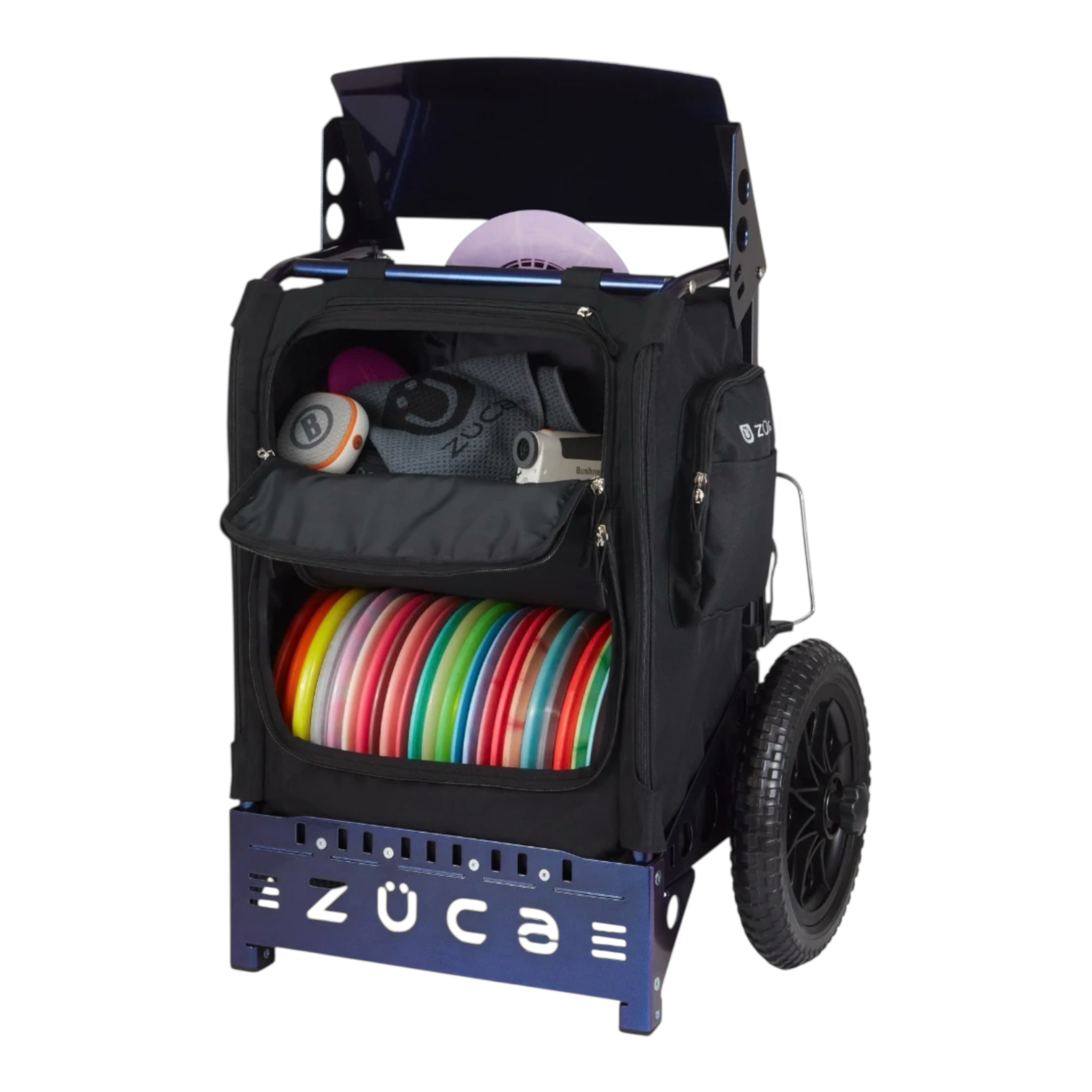 Zuca Trekker LG Cart with Black Bag - Moondust Disc Golf