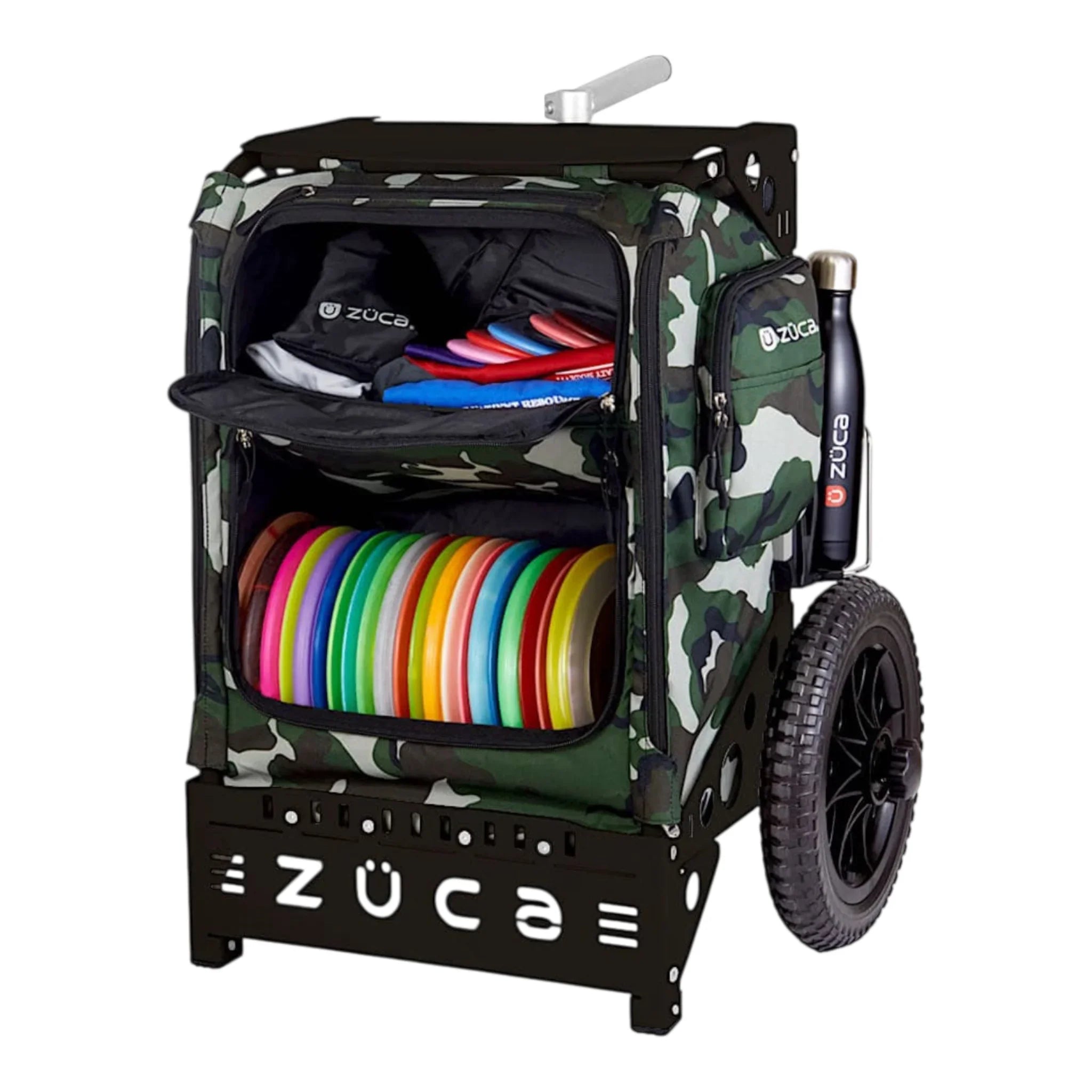 Zuca Trekker LG Disc Golf Cart with Camo Bag Disc Golf