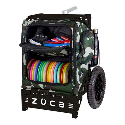 Zuca Trekker LG Disc Golf Cart with Camo Bag Disc Golf