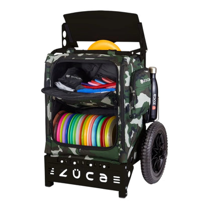Zuca Trekker LG Disc Golf Cart with Camo Bag Disc Golf
