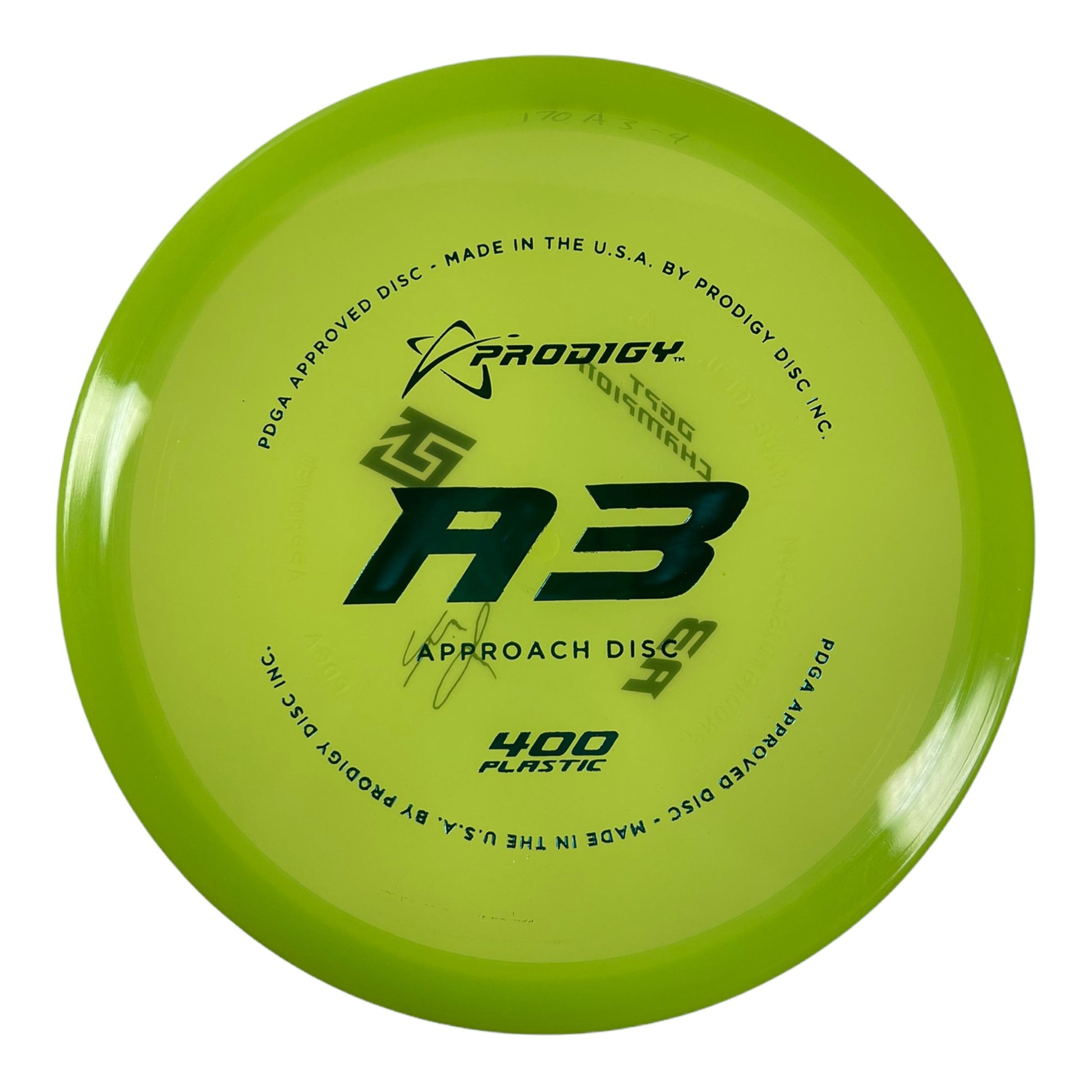 Prodigy Disc A3 | 400G | Green/Blue 170g Disc Golf