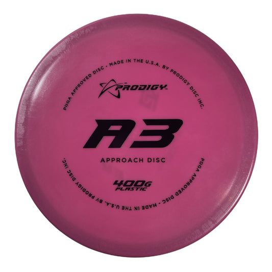 Prodigy Disc A3 | 400G | Pink/Black 170g Disc Golf