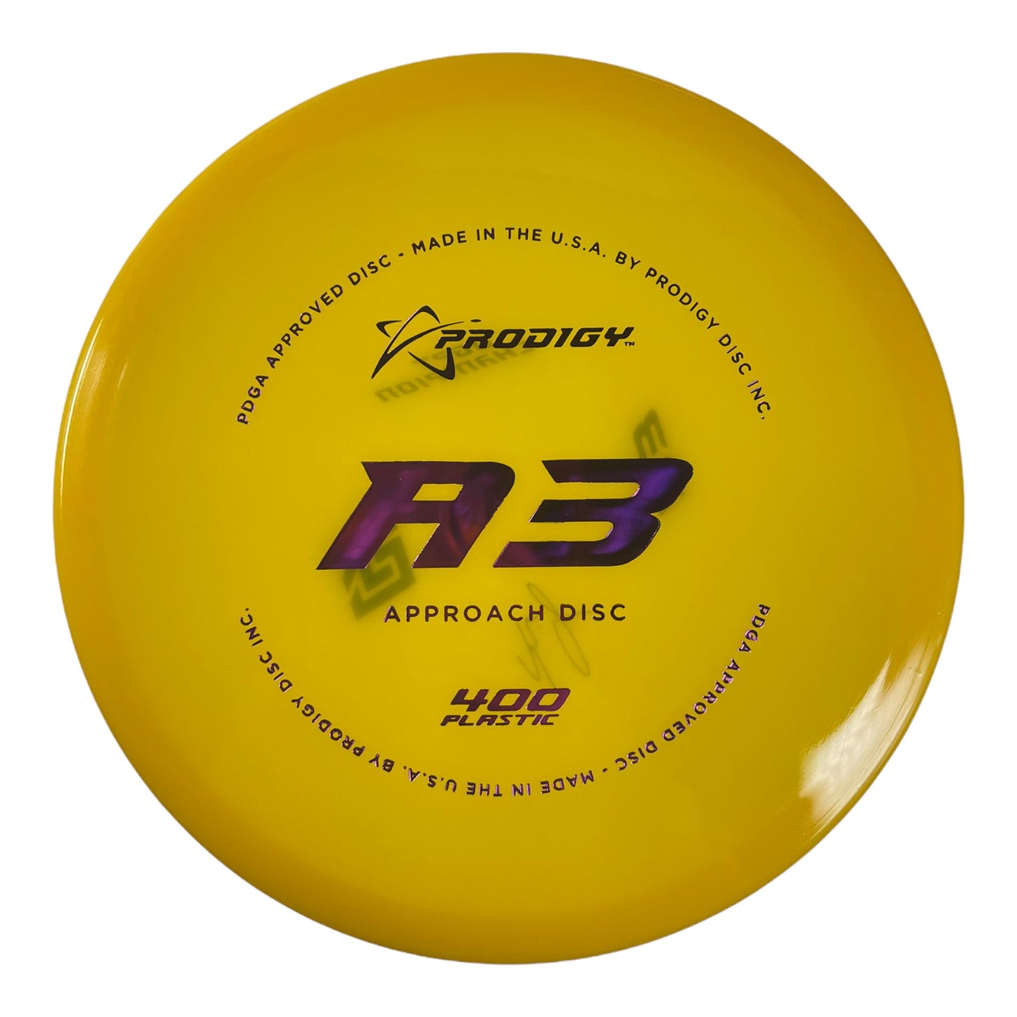 Prodigy Disc A3 | 400G | Yellow/Pink 173g Disc Golf