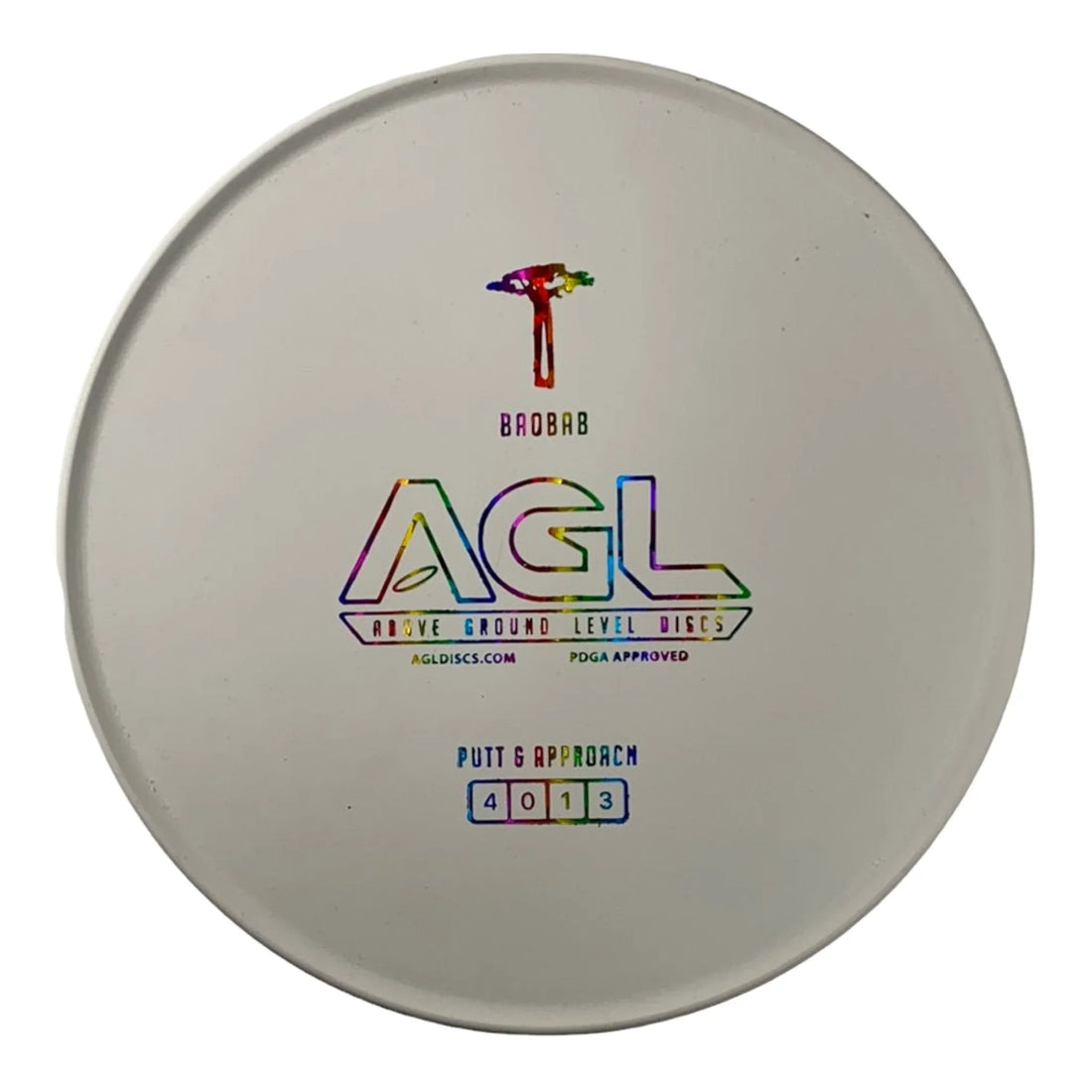 Above Ground Level Baobab | Woodland | White/Rainbow 174 - 175g Disc Golf