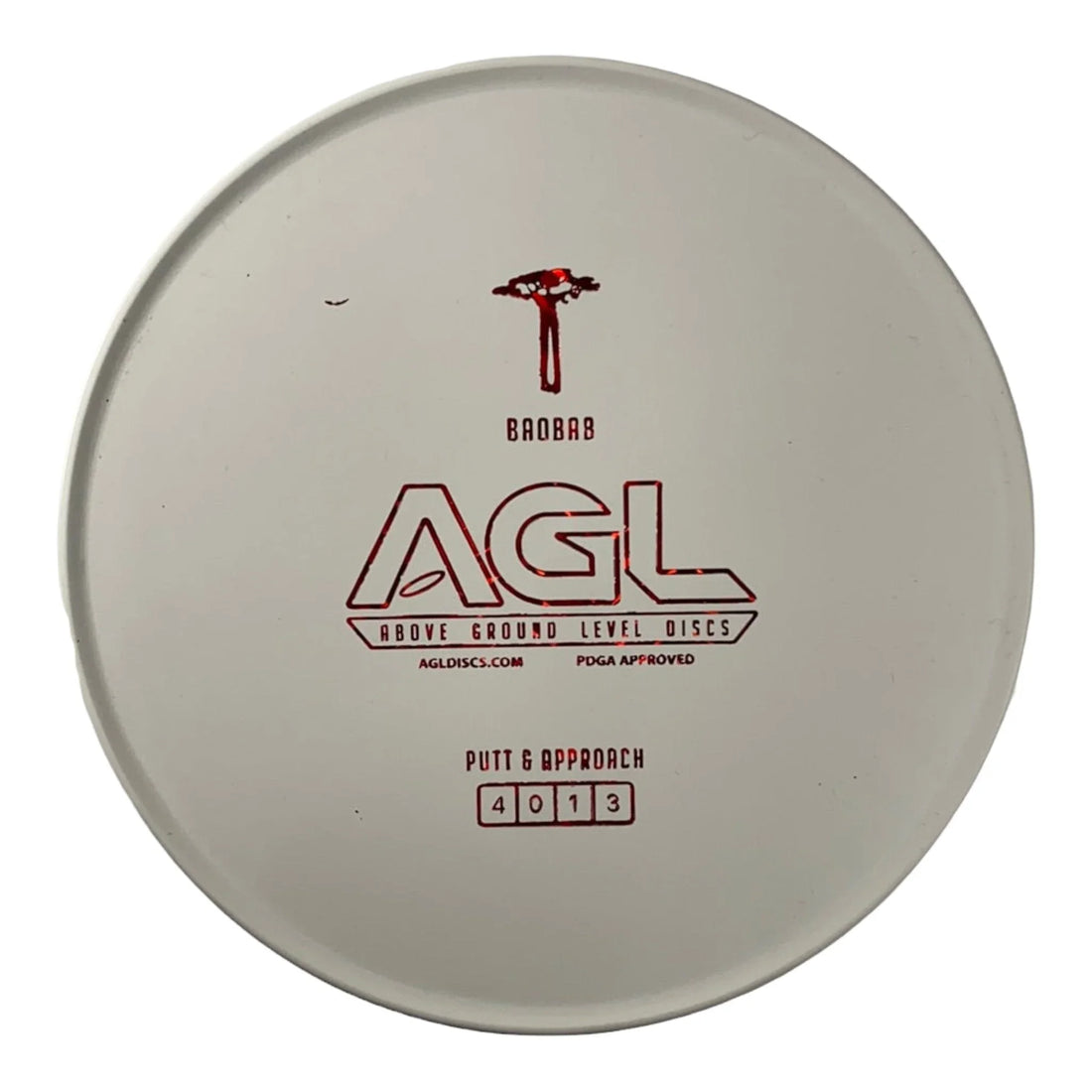 Above Ground Level Baobab | Woodland | White/Red 174 - 175g Disc Golf