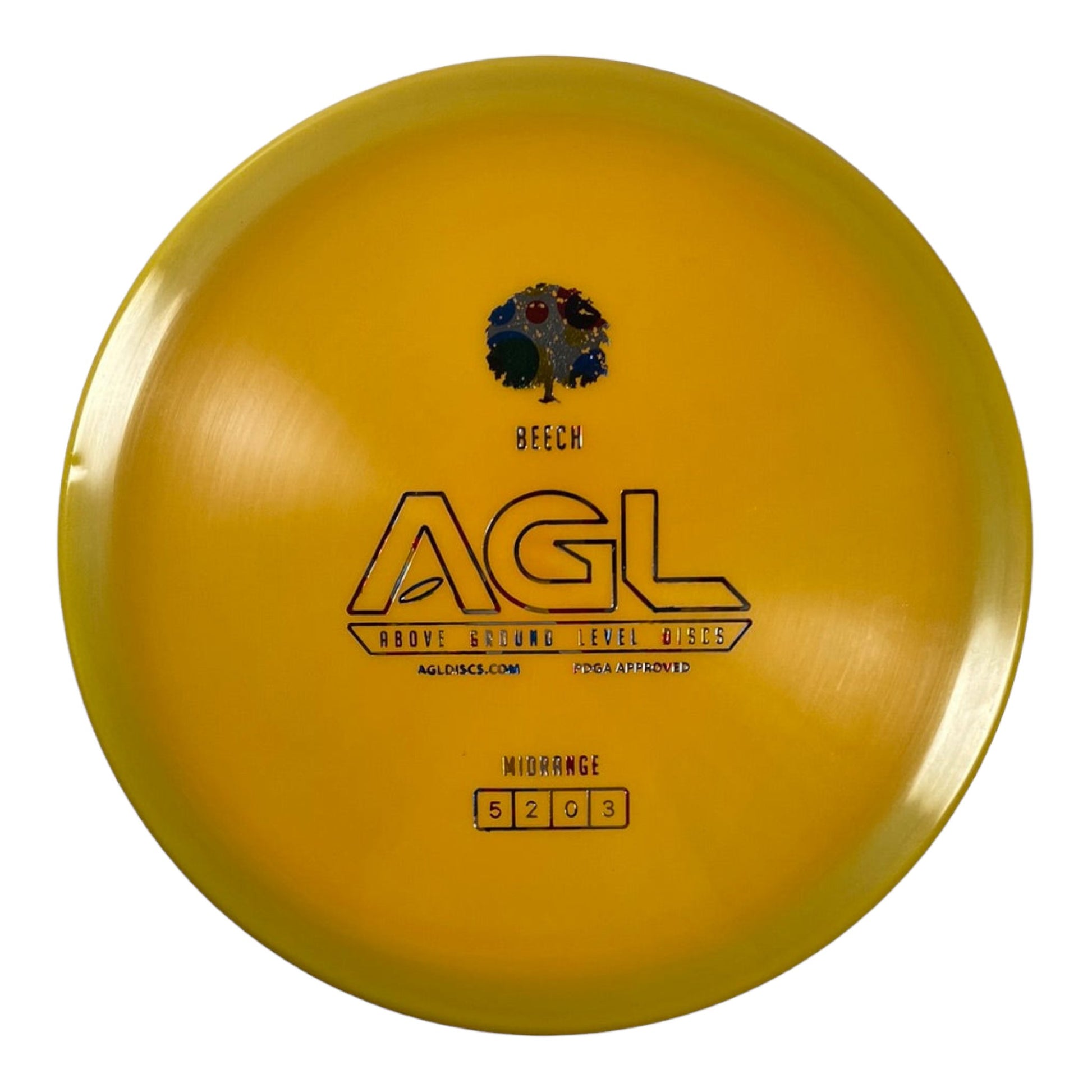 Above Ground Level Beech | Alpine | Orange/Dots 178g Disc Golf