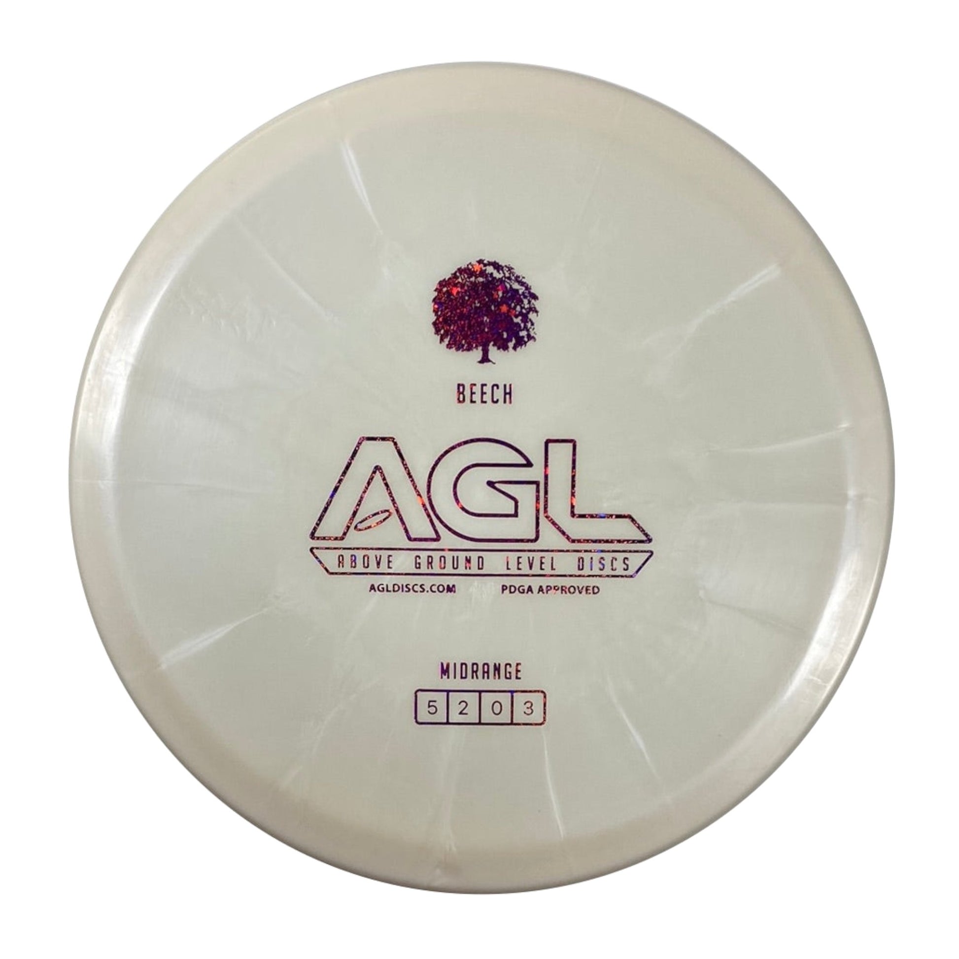 Above Ground Level Beech | Alpine | White/Pink 174g Disc Golf