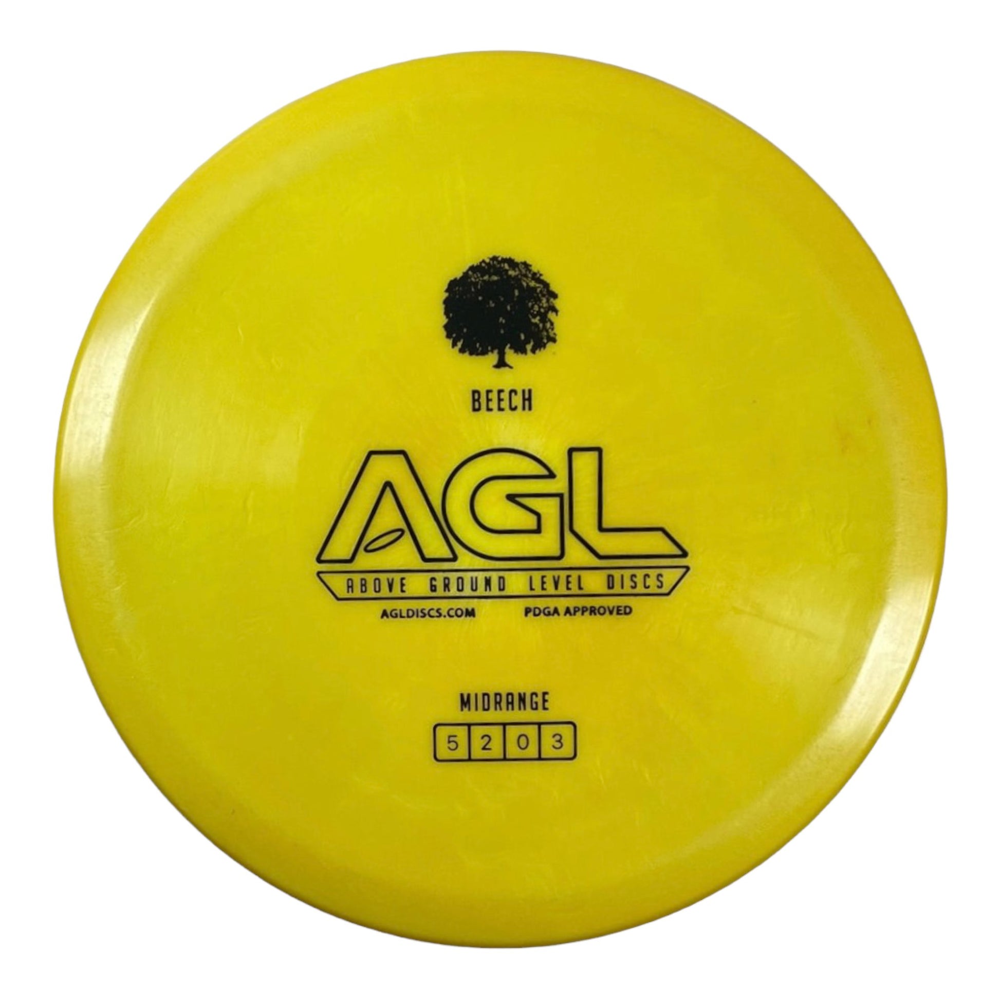 Above Ground Level Beech | Alpine | Yellow/Black 177g Disc Golf