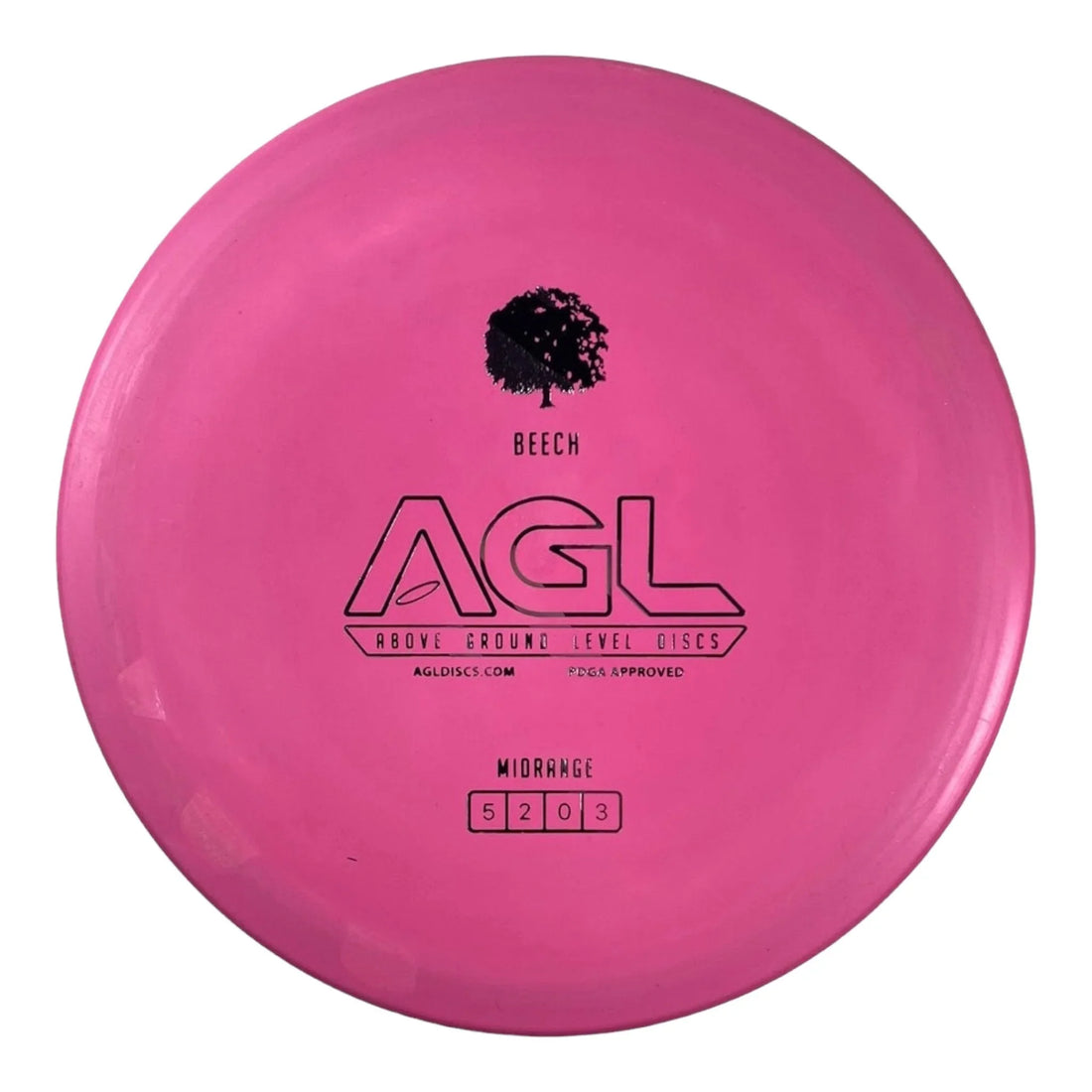 Above Ground Level Beech | Woodland | Pink/Stripes 168g Disc Golf