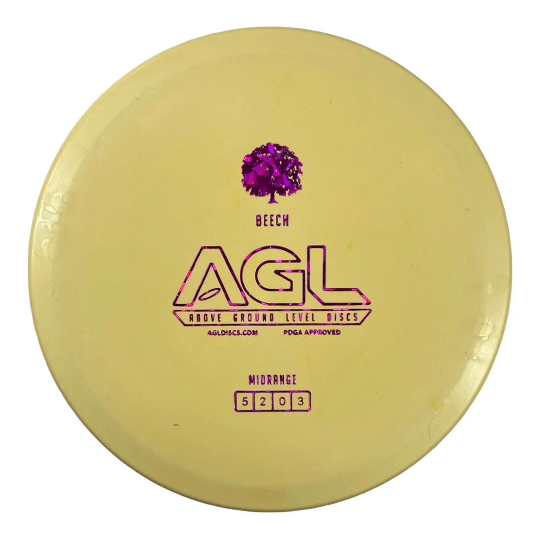 Above Ground Level Beech | Woodland | Tan/Pink 172g Disc Golf