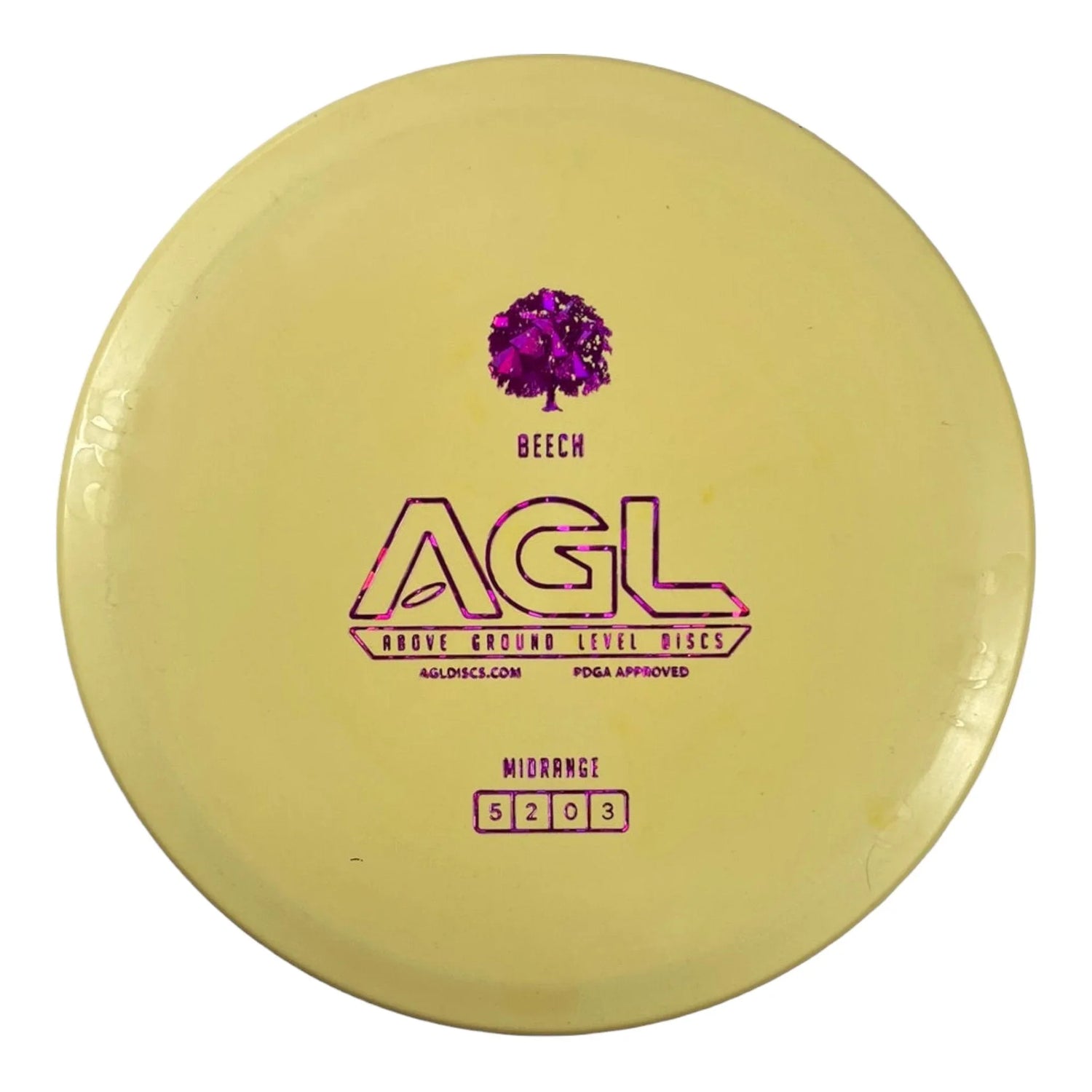Above Ground Level Beech | Woodland | Tan/Pink 172g Disc Golf