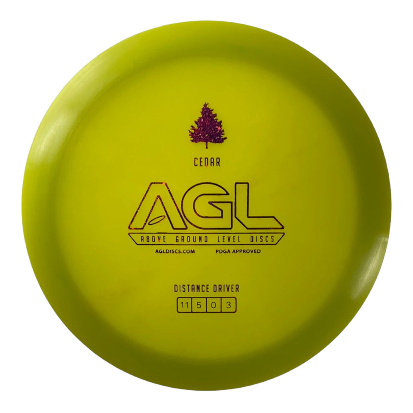 Above Ground Level Cedar | Alpine | Green/Pink 167g Disc Golf