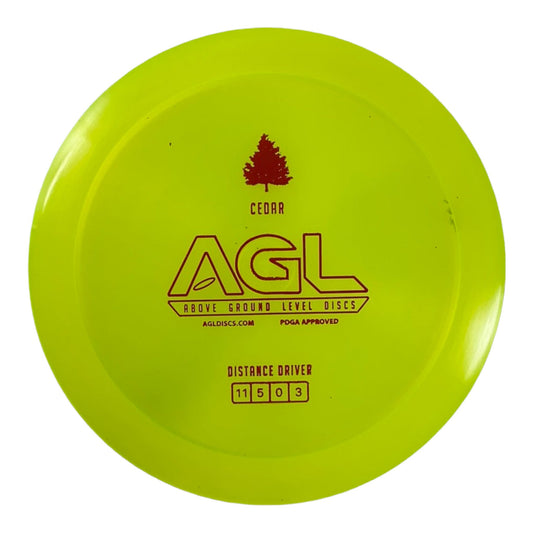 Above Ground Level Cedar | Alpine | Green/Red 175g Disc Golf