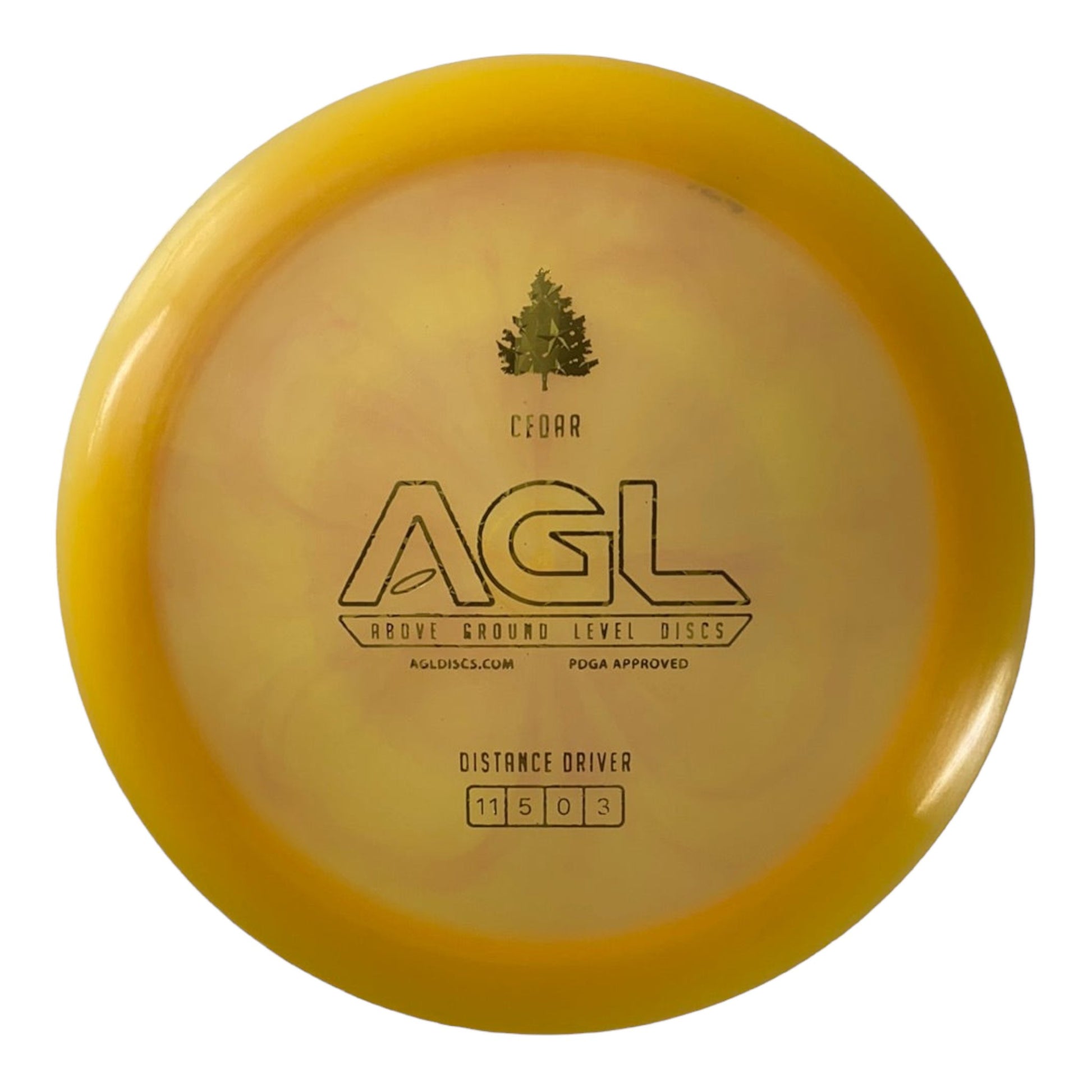 Above Ground Level Cedar | Alpine | Orange/Gold 169g Disc Golf