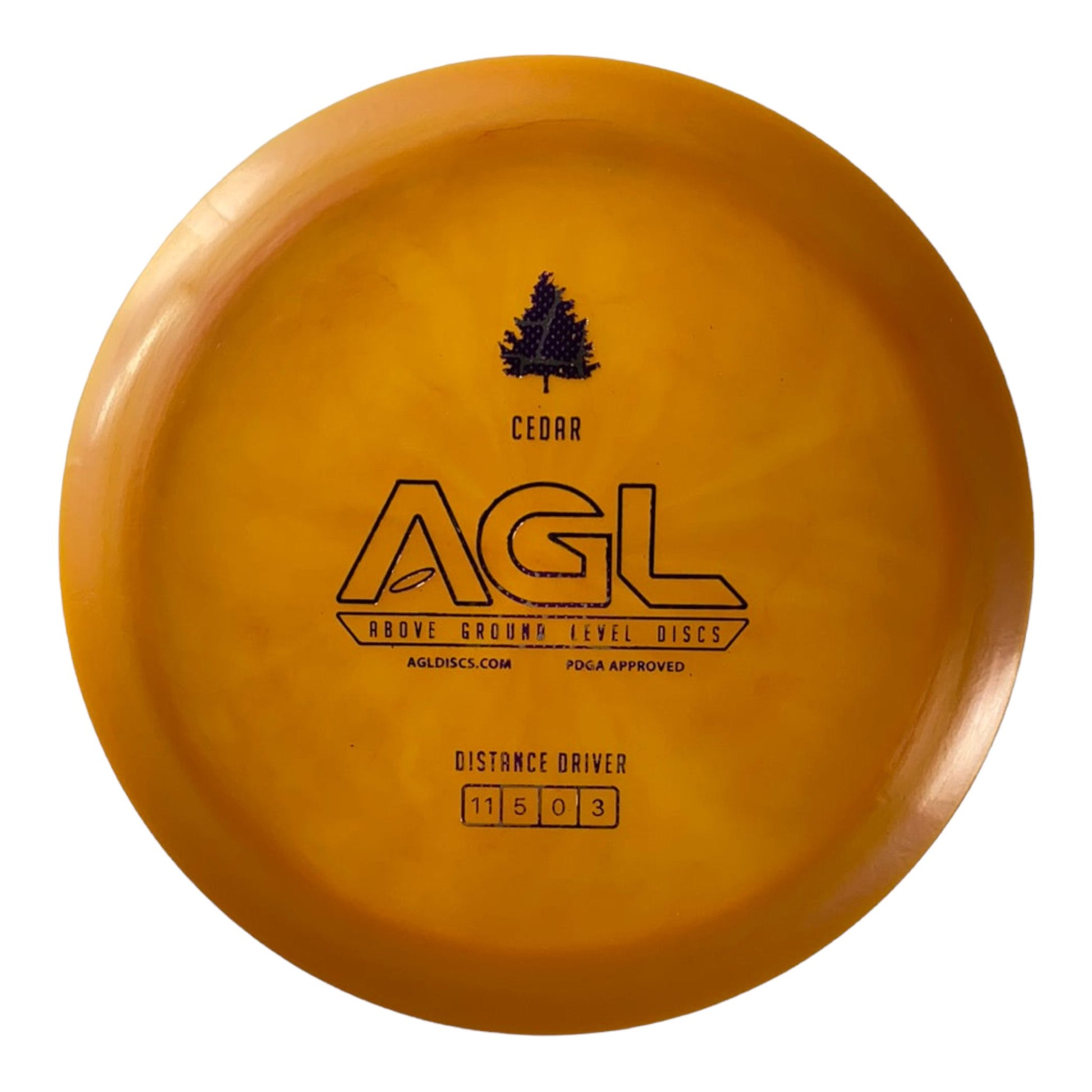 Above Ground Level Cedar | Alpine | Orange/Purple 171g Disc Golf