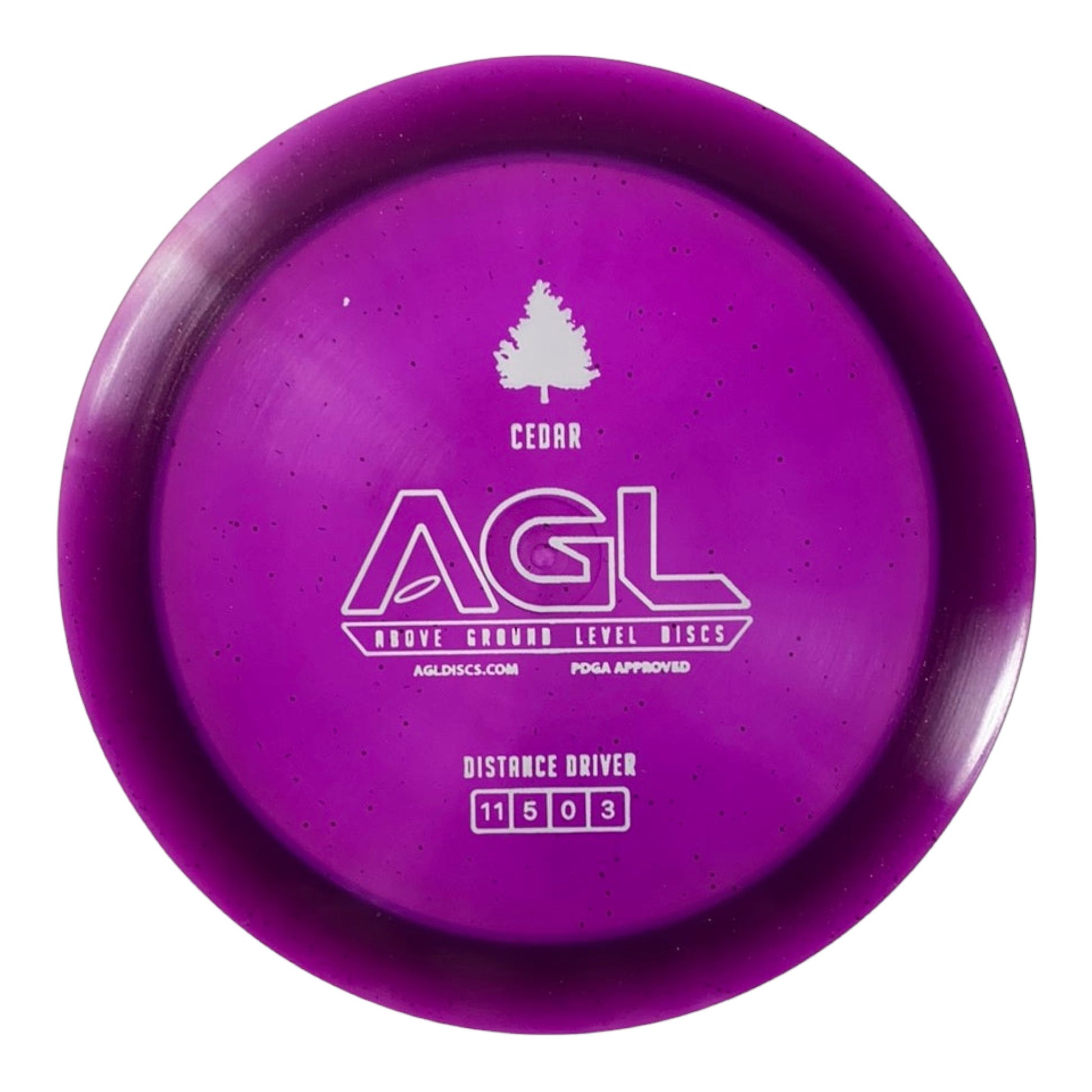 Above Ground Level Cedar | Alpine | Purple/White 175g Disc Golf