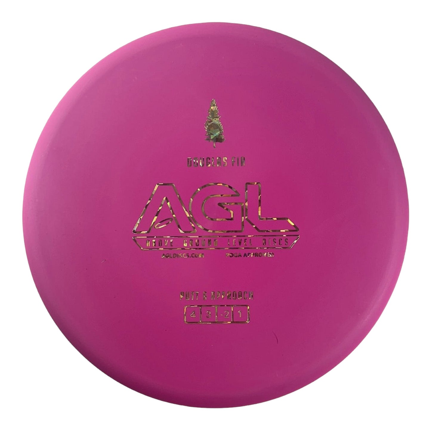 Above Ground Level Douglas Fir | Woodland | Pink/Gold 172g Disc Golf