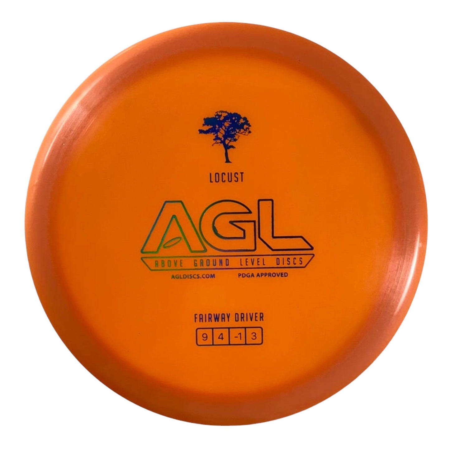 Above Ground Level Locust | Alpine | Orange/Blue Holo 172g Disc Golf