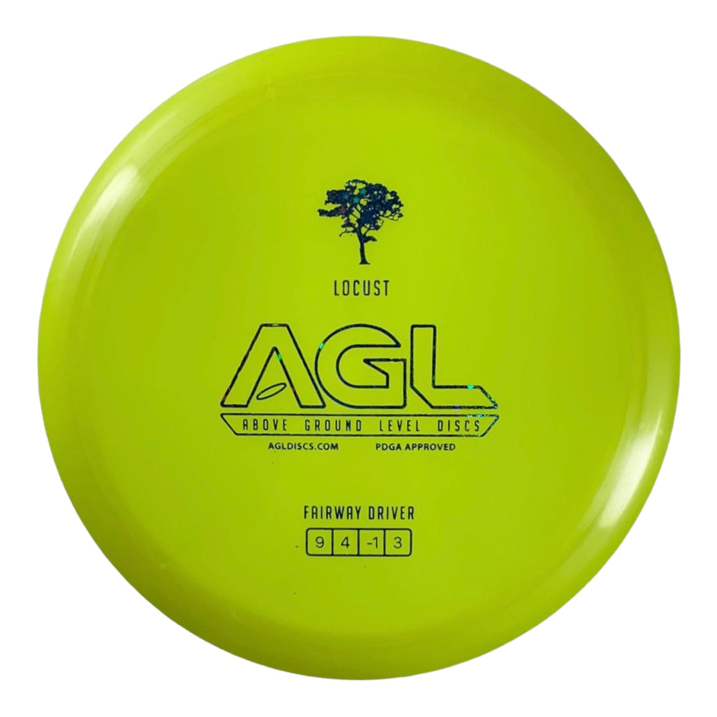 Above Ground Level Locust | Alpine | Yellow/Blue Holo 166g Disc Golf