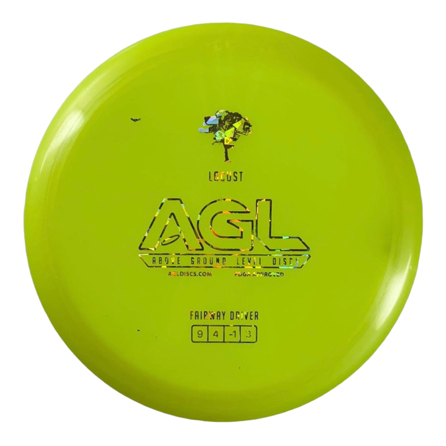 Above Ground Level Locust | Alpine | Yellow/Gold Holo 167g Disc Golf