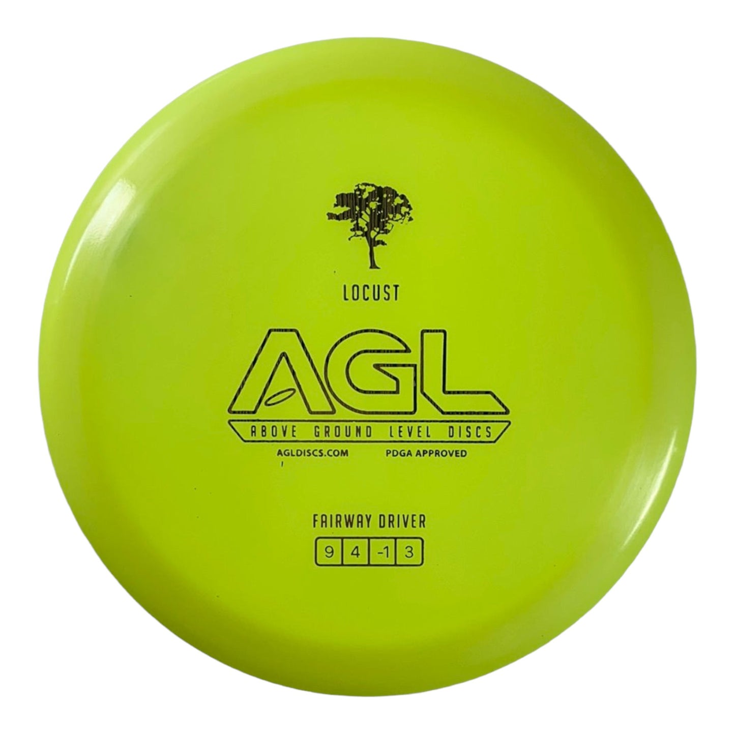 Above Ground Level Locust | Alpine | Yellow/Gold Lines 167-175g Disc Golf