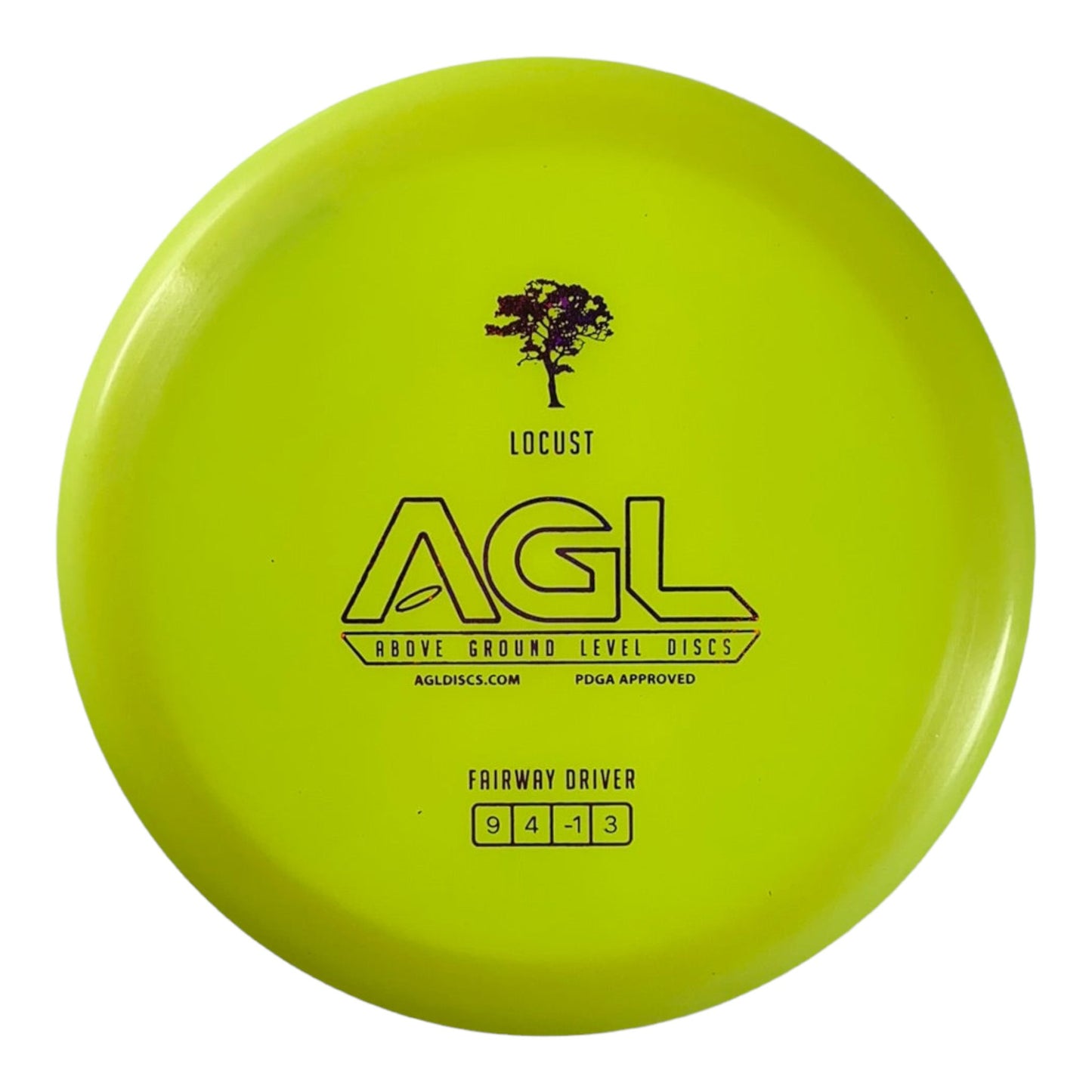 Above Ground Level Locust | Alpine | Yellow/Pink 167-175g Disc Golf