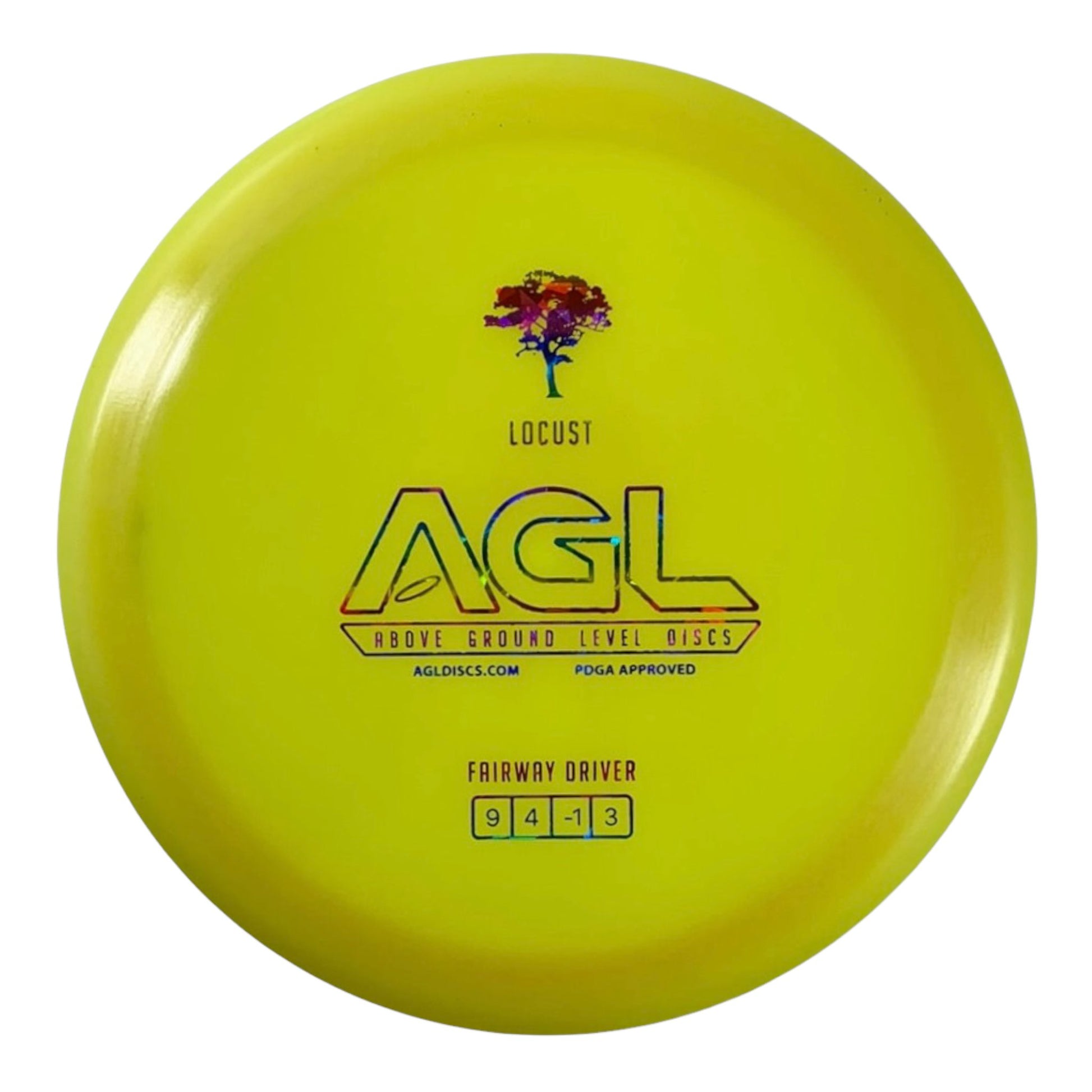 Above Ground Level Locust | Alpine | Yellow/Rainbow 175g Disc Golf