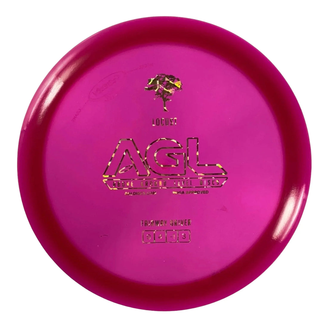 Above Ground Level Locust | Alpine | Pink/Gold 174g Disc Golf