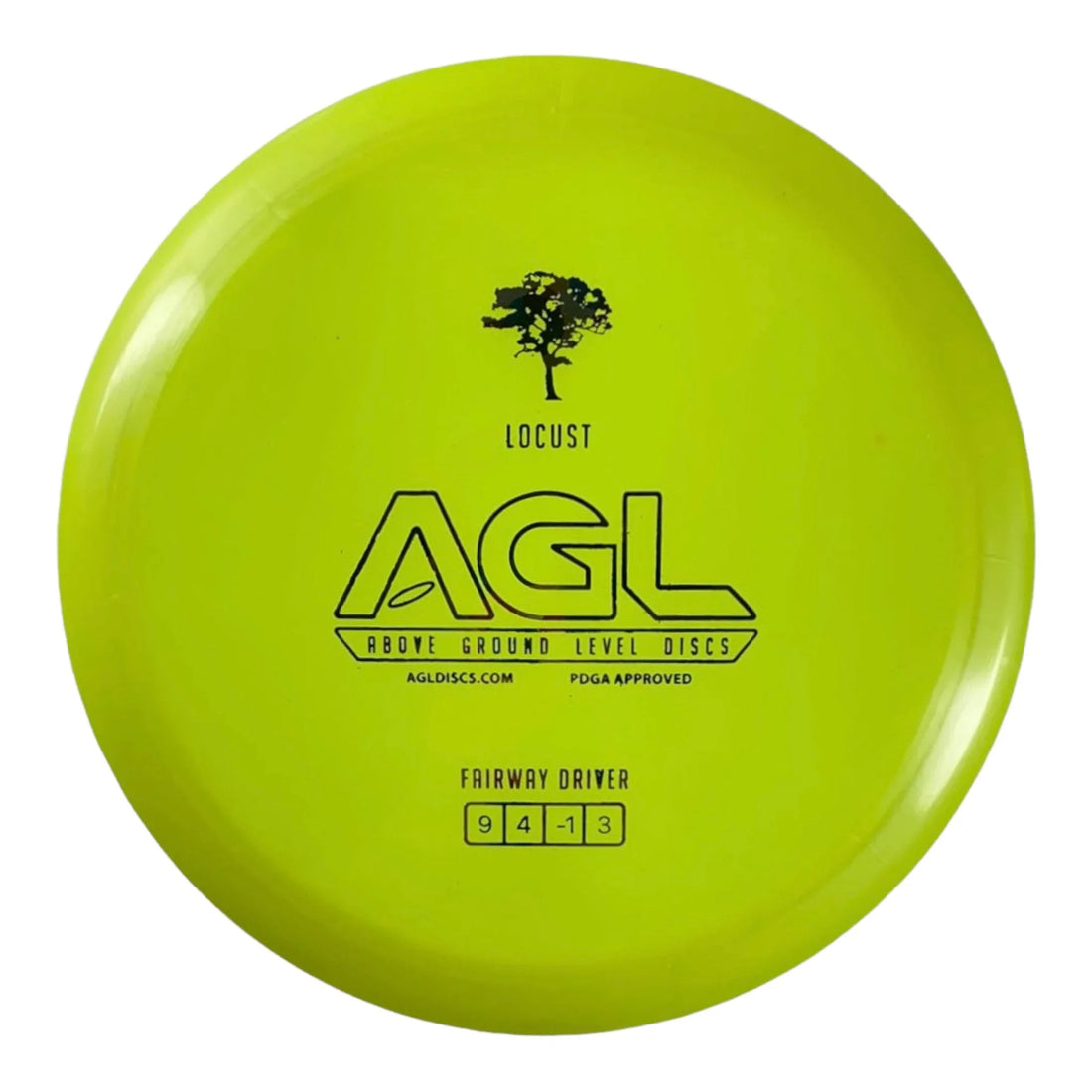 Above Ground Level Locust | Alpine | Yellow/Dots 166g Disc Golf