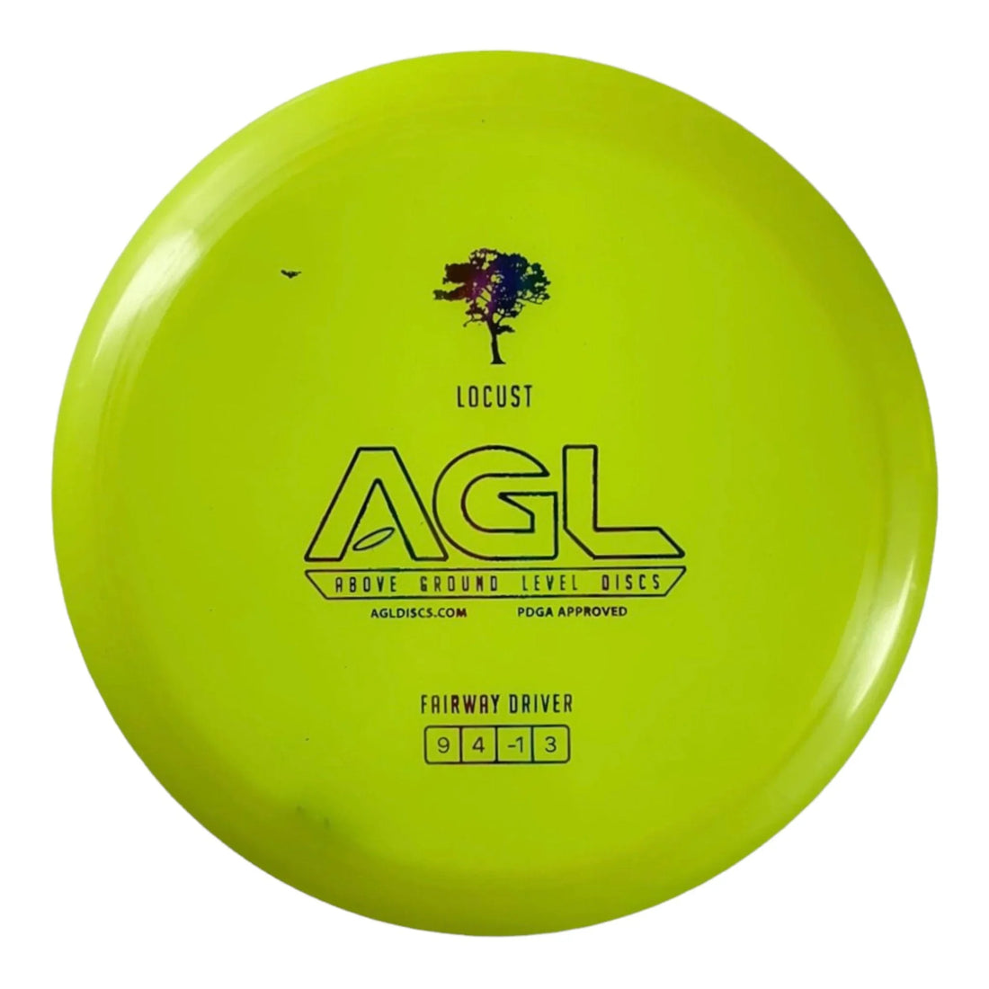 Above Ground Level Locust | Alpine | Yellow/Rainbow 166g Disc Golf