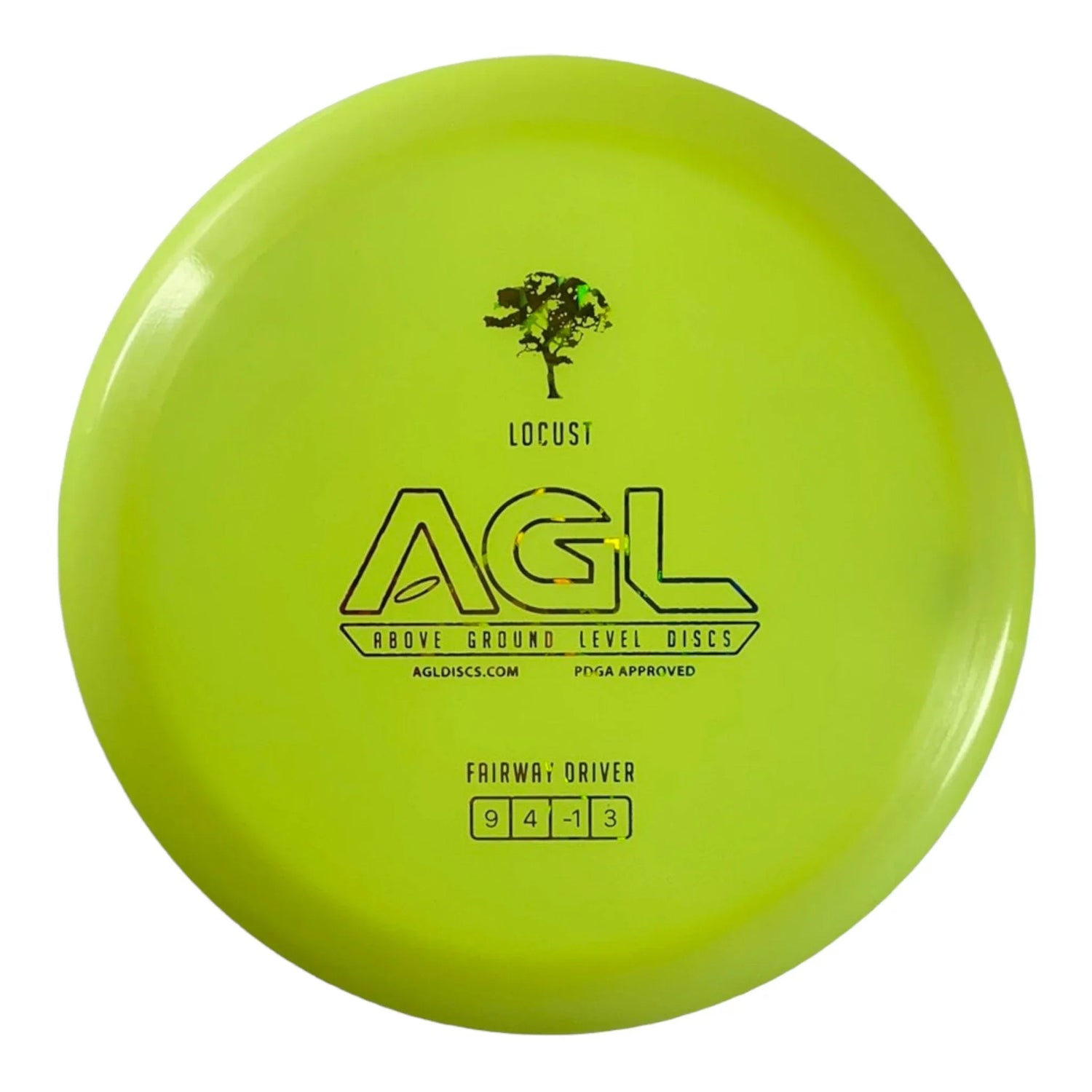 Above Ground Level Locust | Alpine | Yellow/Rainbow 174g Disc Golf