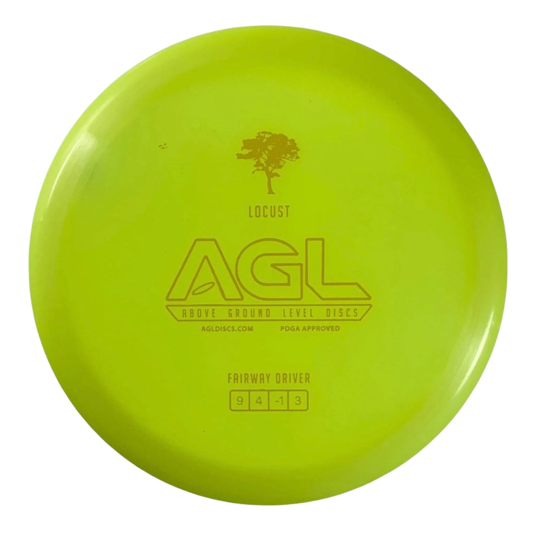 Above Ground Level Locust | Alpine | Yellow/Yellow 166 - 171g Disc Golf