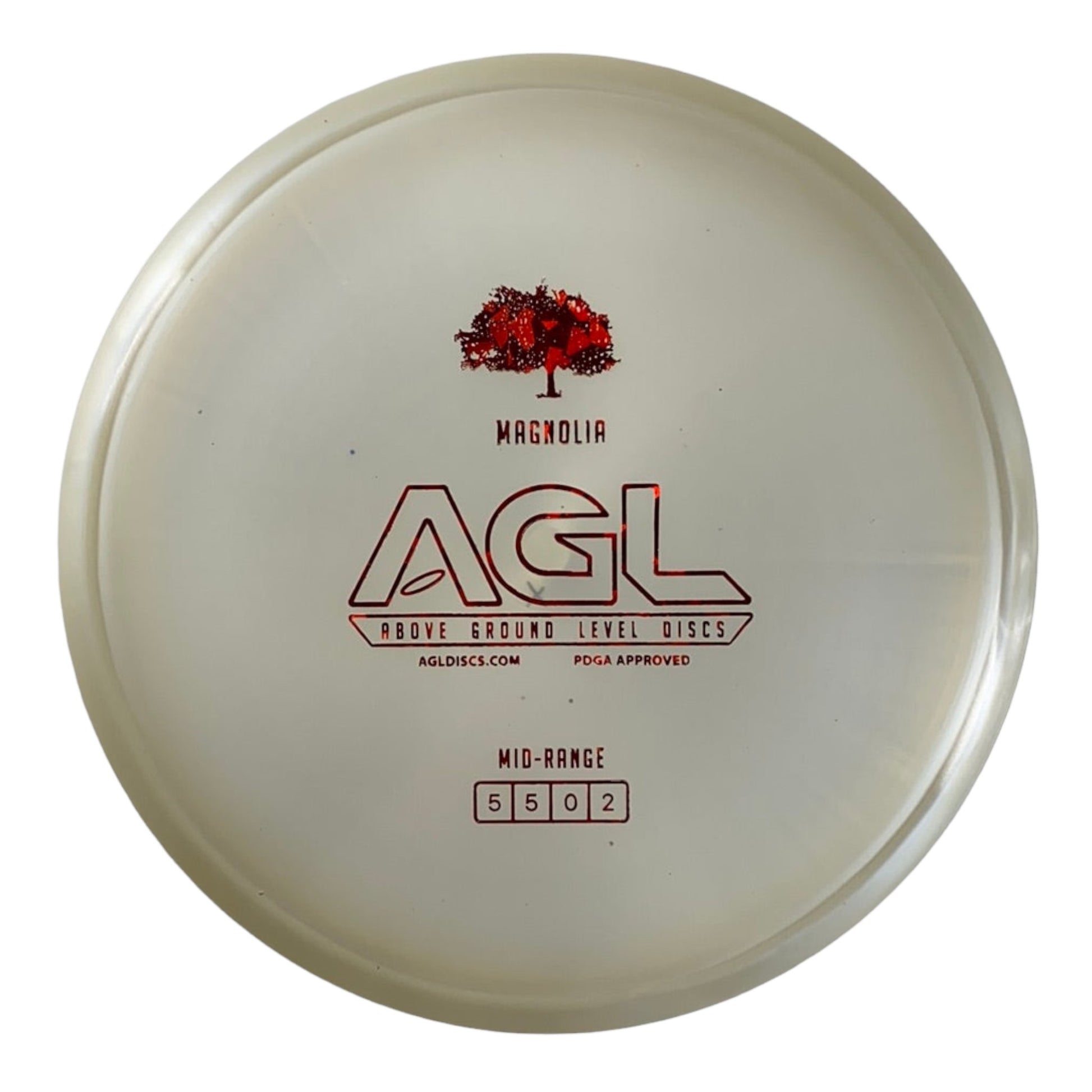 Above Ground Level Magnolia | Alpine | White/Red 181g Disc Golf
