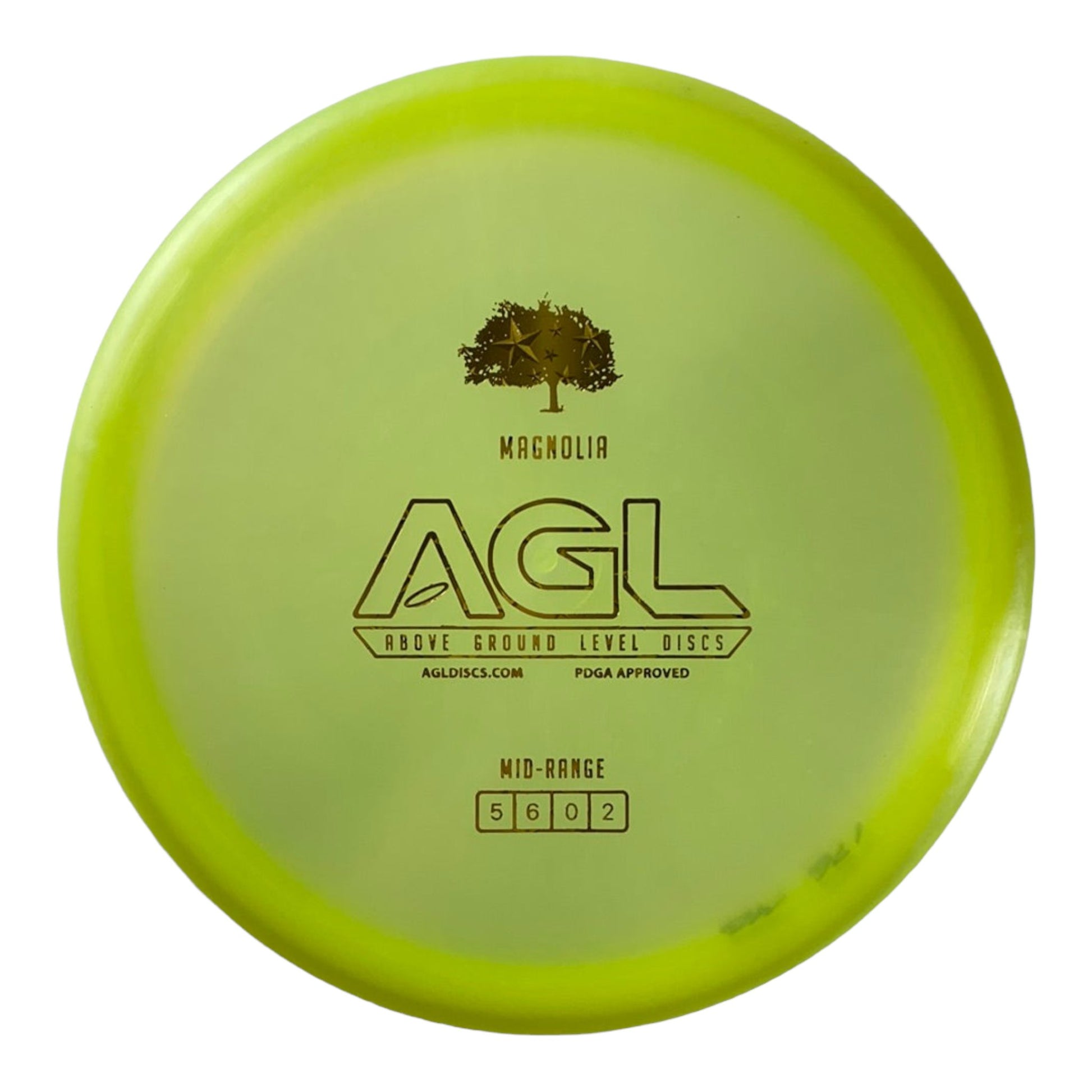 Above Ground Level Magnolia | Alpine | Yellow/Gold 176g Disc Golf