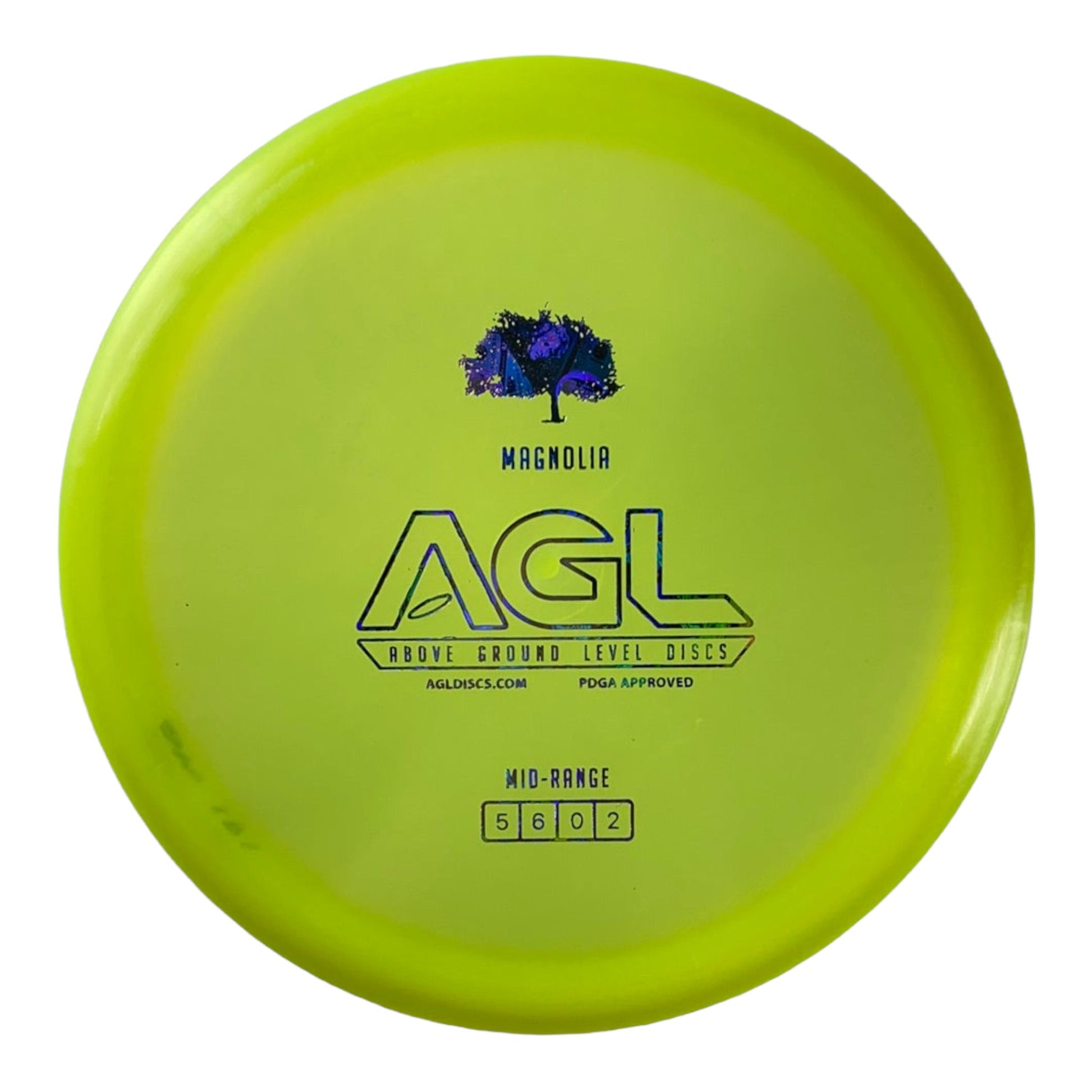 Above Ground Level Magnolia | Alpine | Yellow/Holo 181g Disc Golf