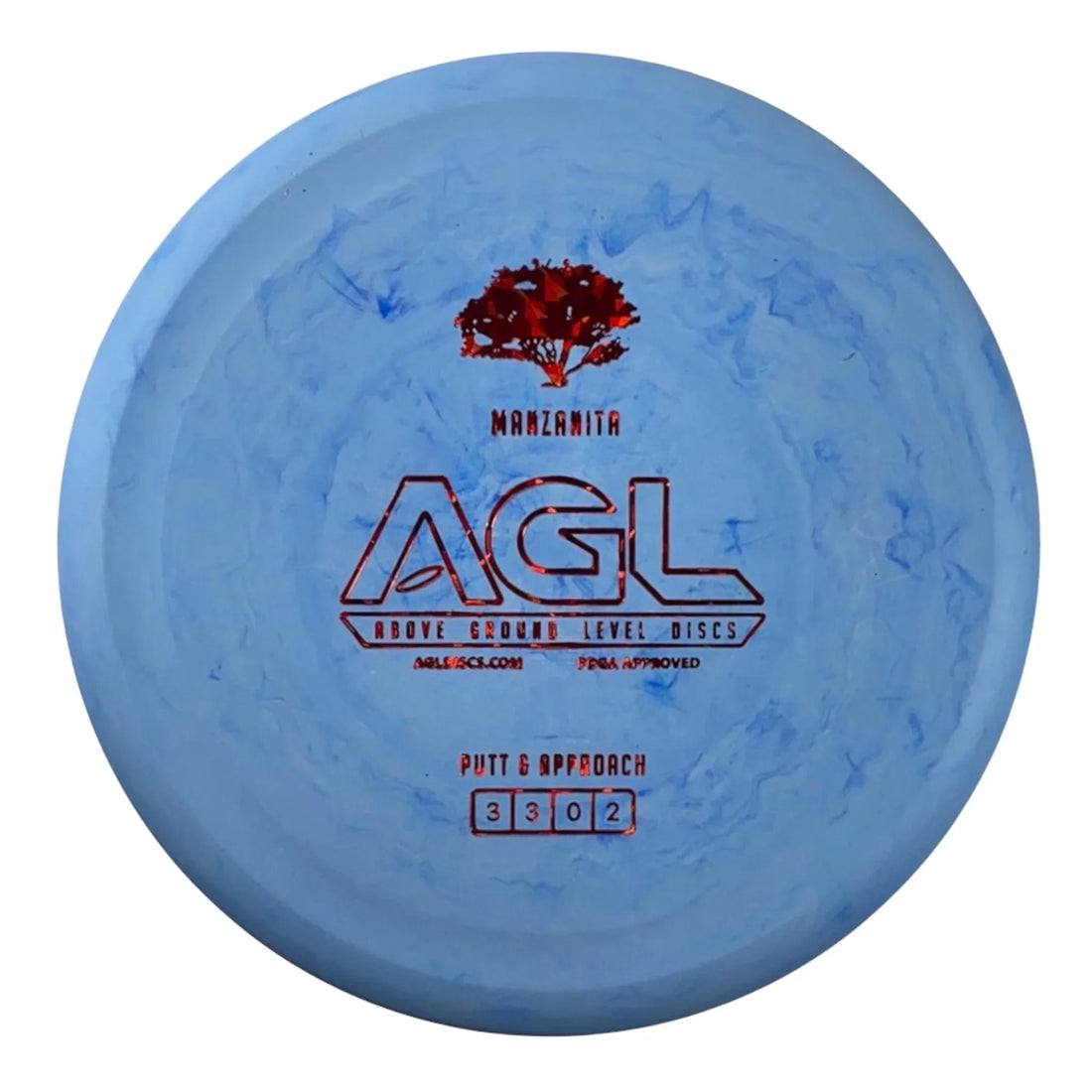 Above Ground Level Manzanita | Woodland | Blue/Red 174g Disc Golf