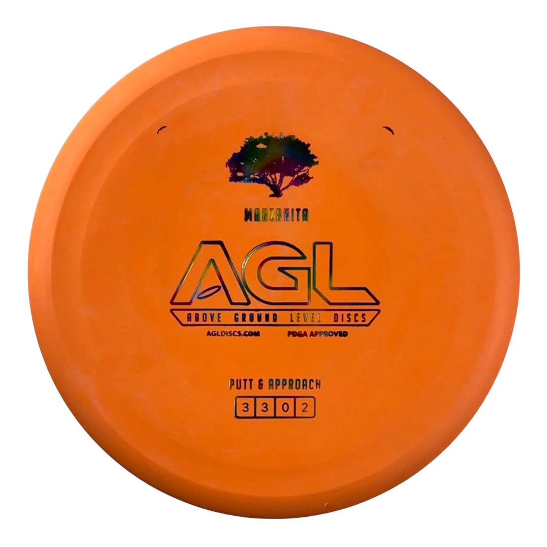 Above Ground Level Manzanita | Woodland | Orange/Rainbow 175g Disc Golf