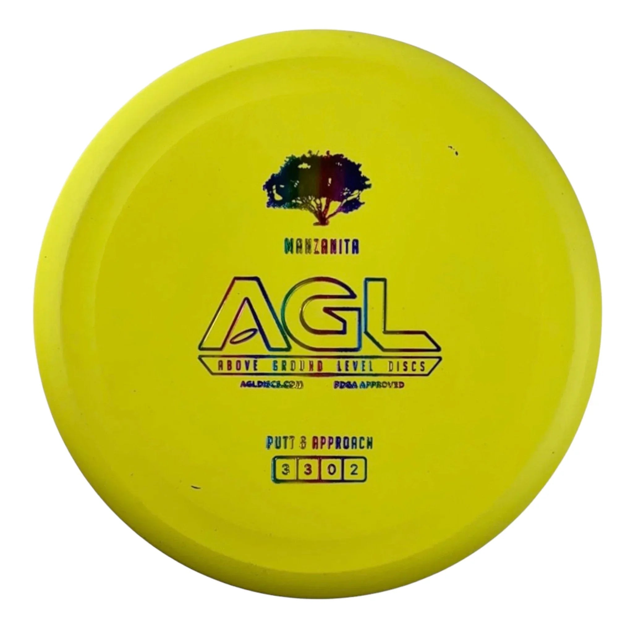 Above Ground Level Manzanita | Woodland | Yellow/Rainbow 173g Disc Golf