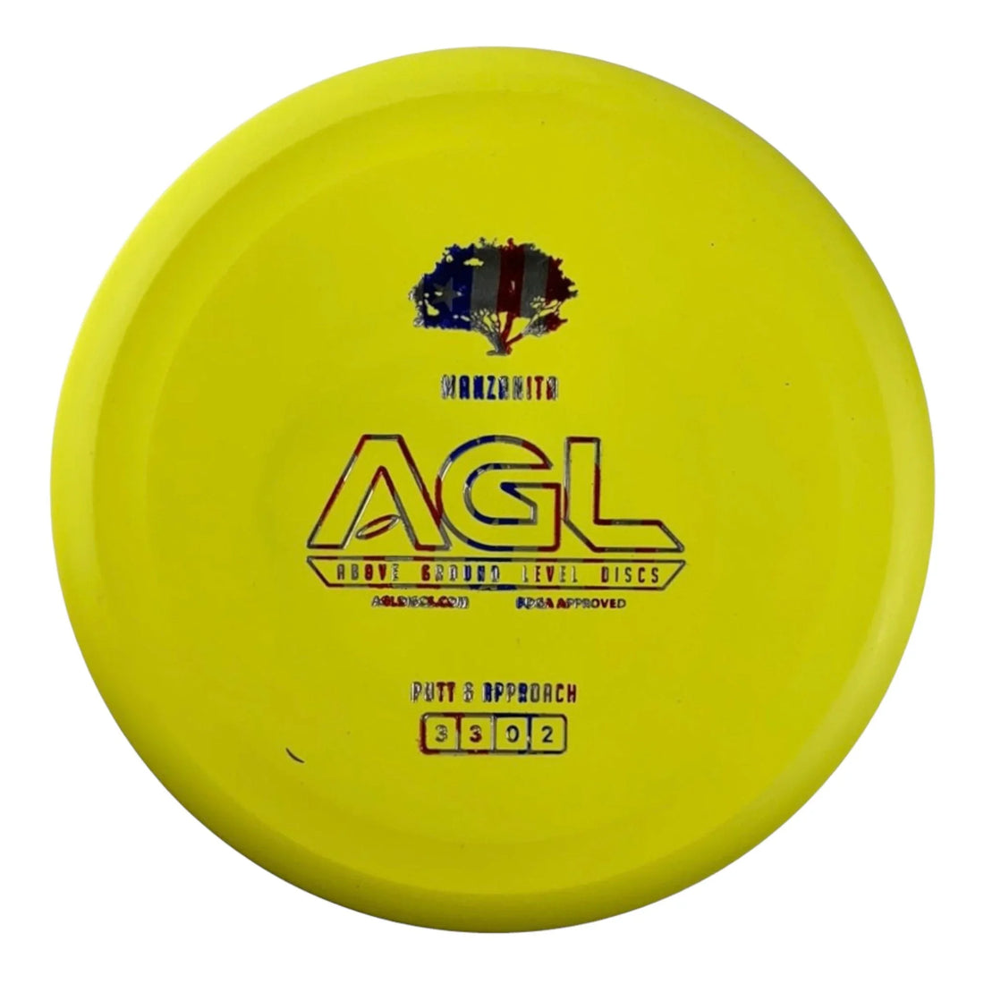 Above Ground Level Manzanita | Woodland | Yellow/USA 173g Disc Golf