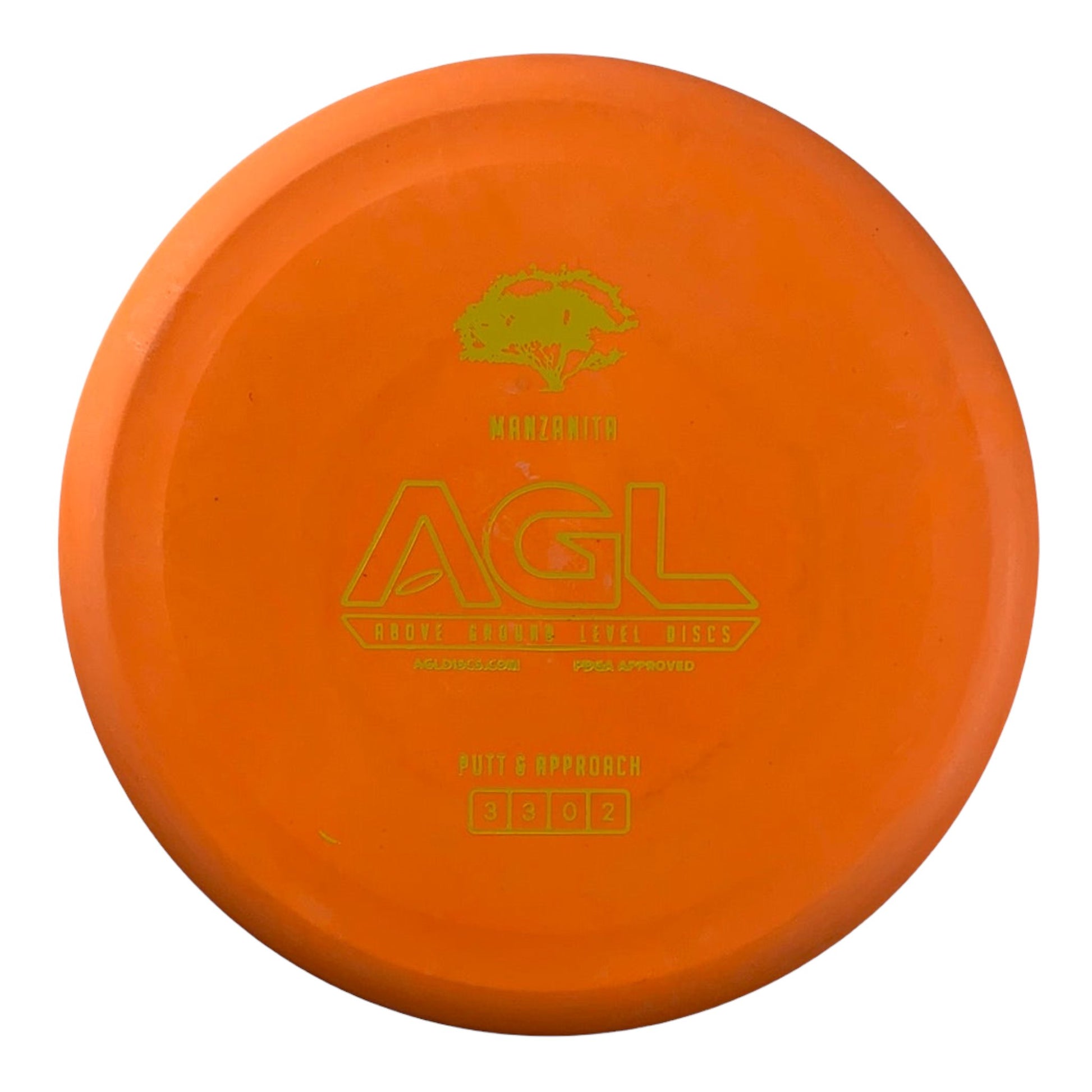 Above Ground Level Manzanita | Woodland | Orange/Yellow 174g Disc Golf